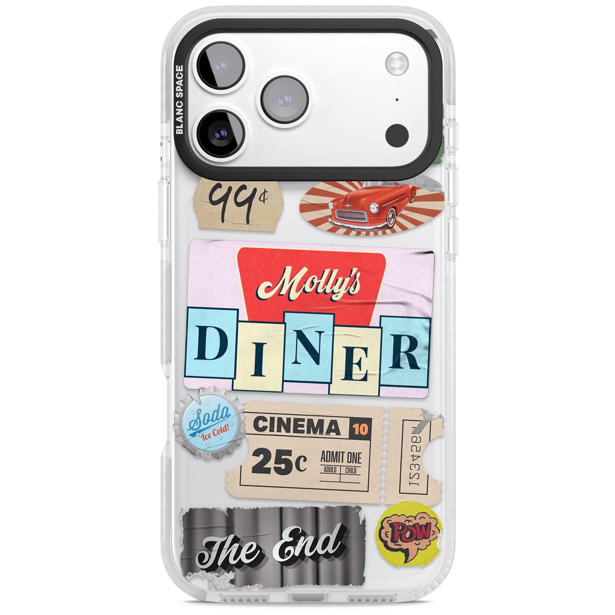 Nifty Fifties Swing iPhone 17 Pro Impact Clear Phone Case