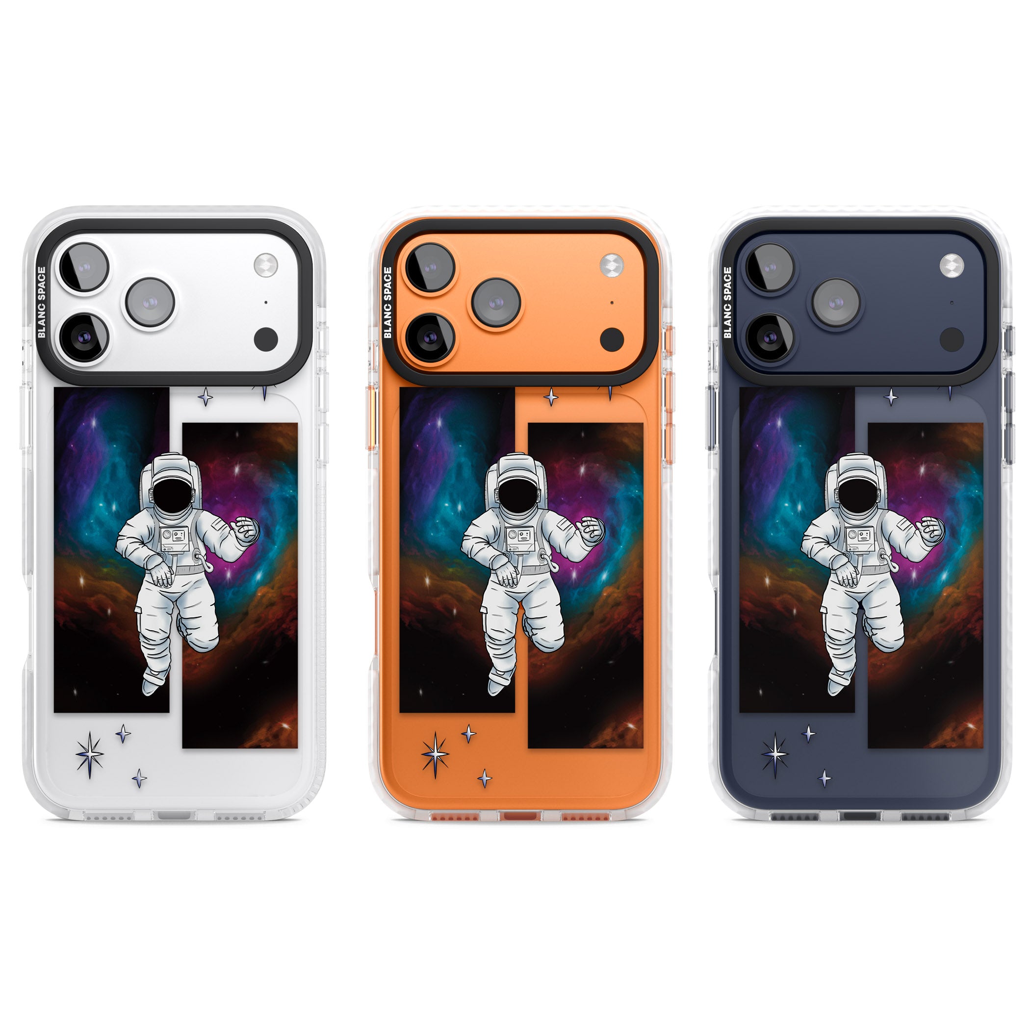 Escape The Nebula iPhone 17 Pro Impact Clear Phone Case APT Impact Protection
