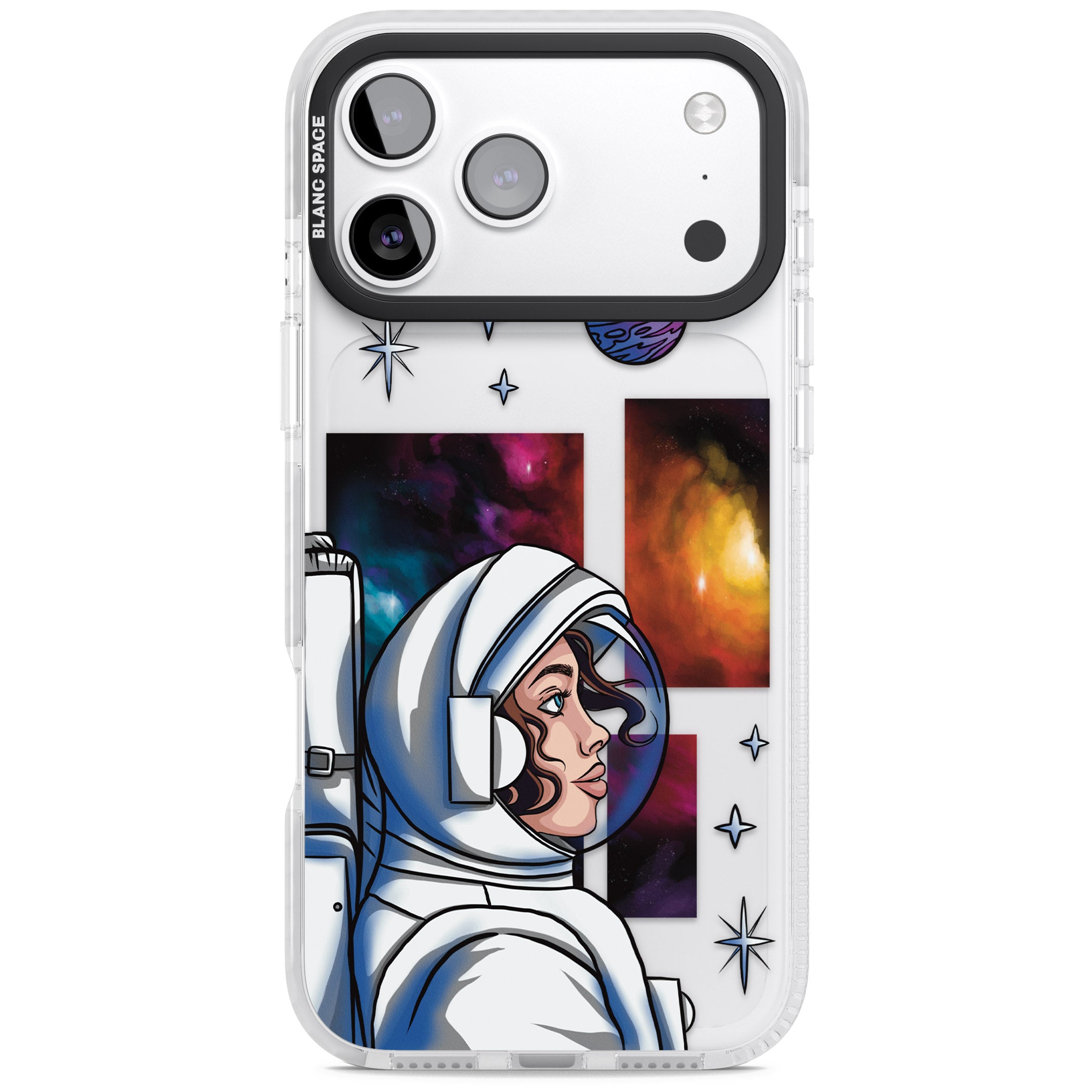 Cosmic Ambition iPhone 17 Pro Impact Clear Phone Case