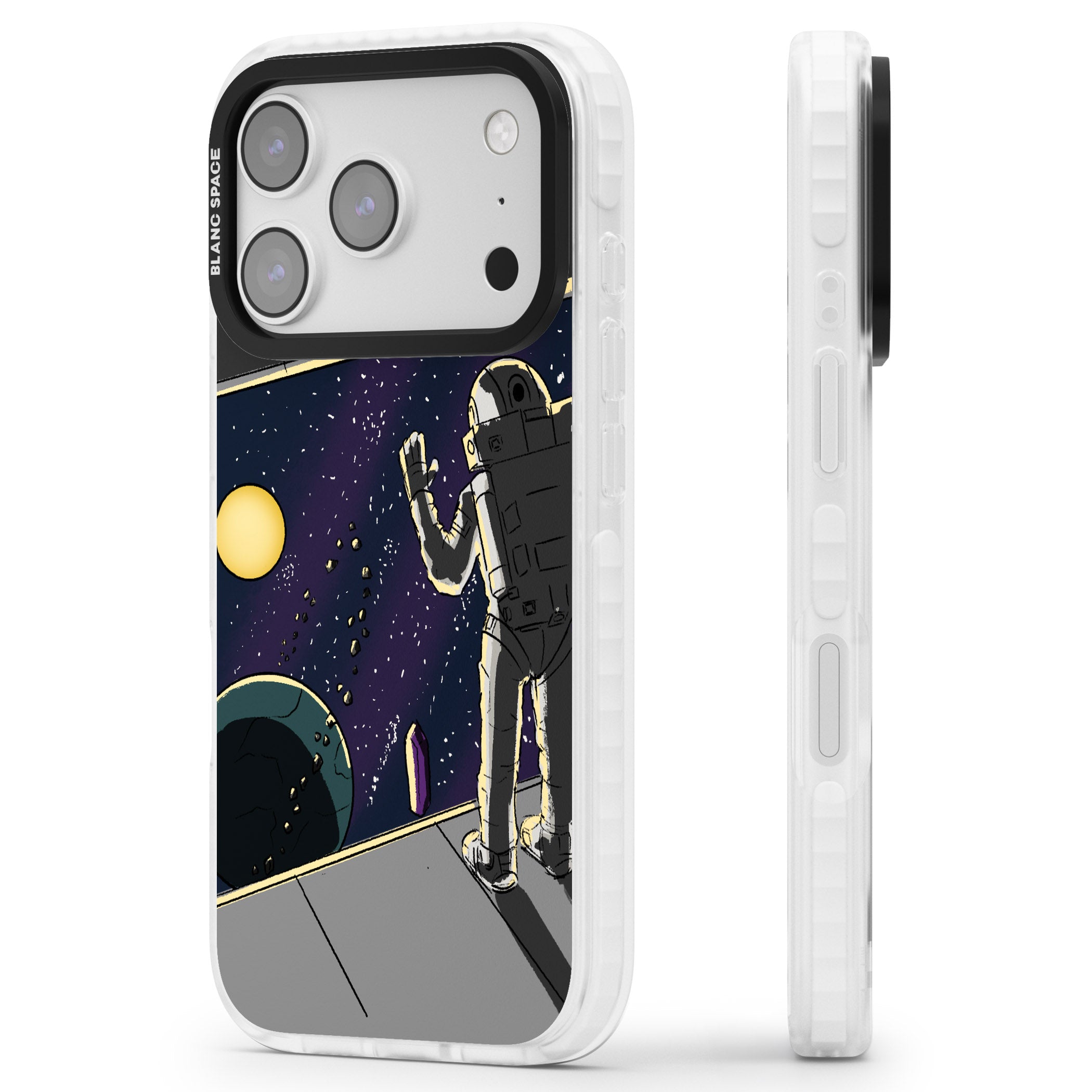 Home iPhone 17 Pro Impact Clear Phone Case Side Profile