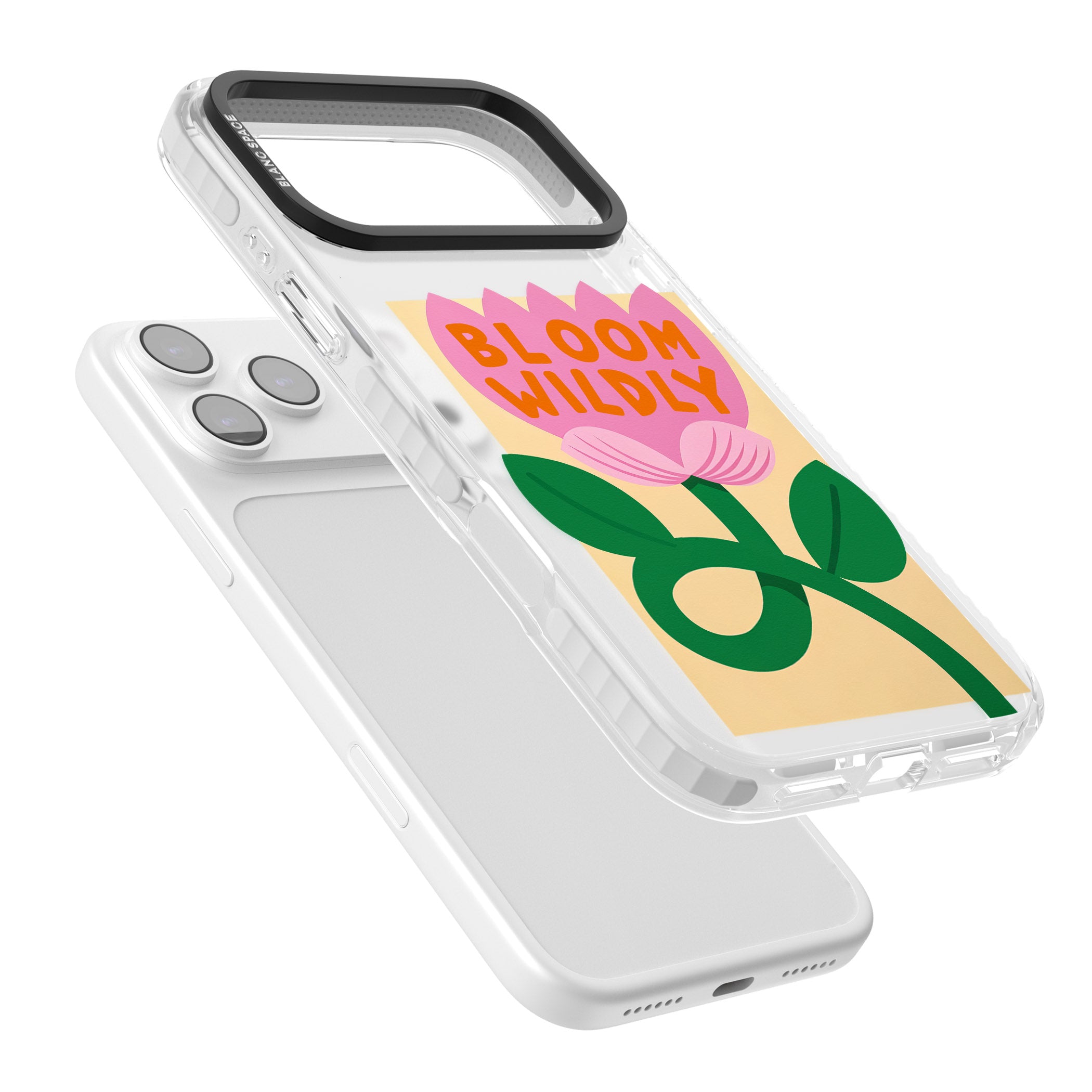 Bloom Wildly iPhone 17 Pro Impact Clear Phone Case Colours