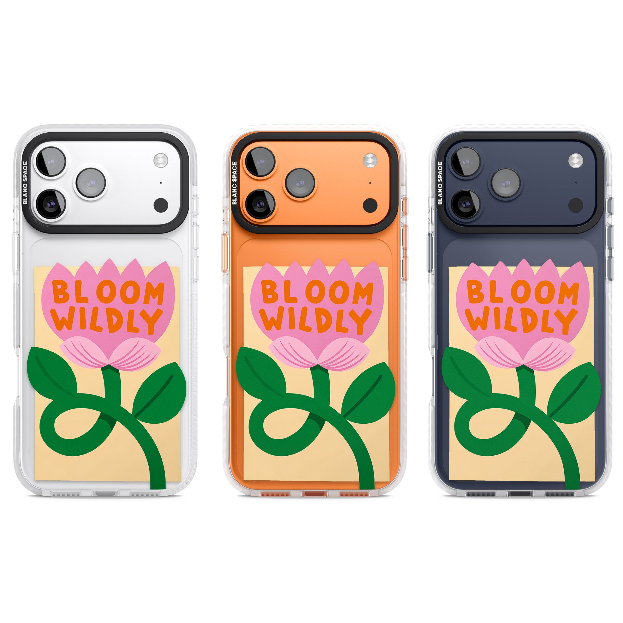 Bloom Wildly iPhone 17 Pro Impact Clear Phone Case APT Impact Protection