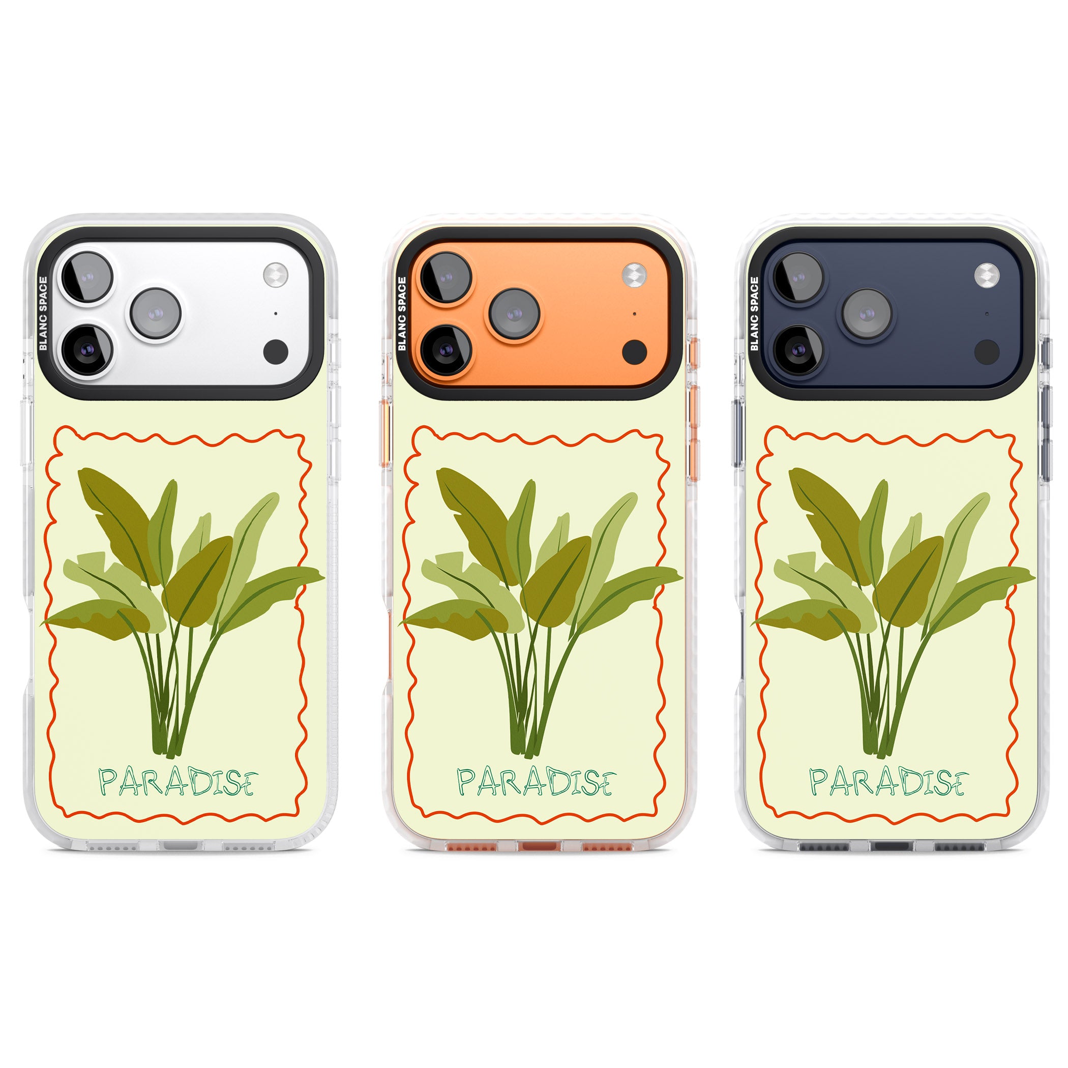 Paradies Plant iPhone 17 Pro Impact Clear Phone Case APT Impact Protection