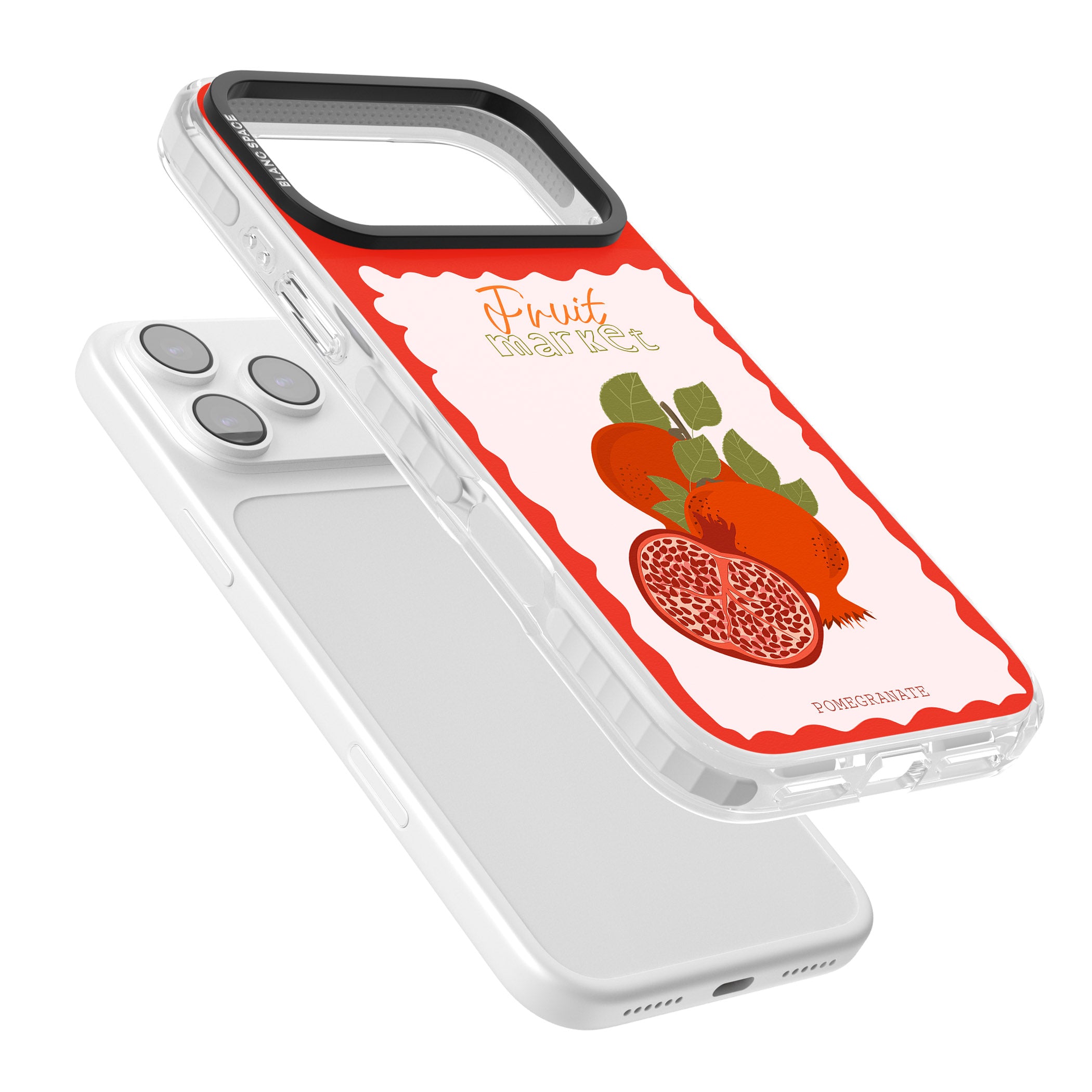 Fruit Market Pomegranate iPhone 17 Pro Max Impact Clear Phone Case Colours