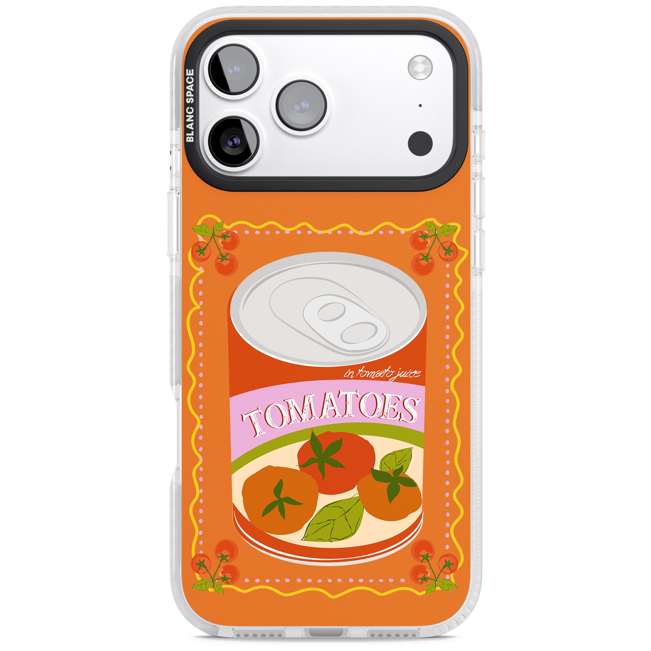 Tomato Soup Can iPhone 17 Pro Impact Clear Phone Case