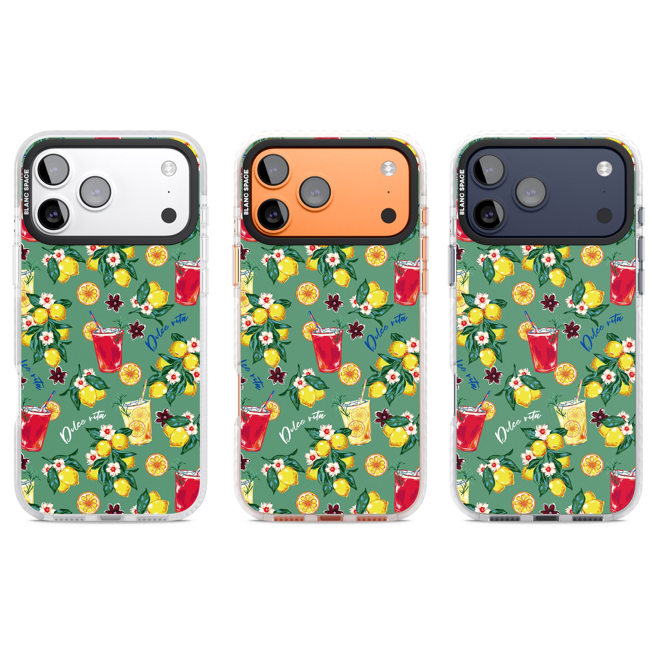 Lemon Cocktails iPhone 17 Pro Impact Clear Phone Case APT Impact Protection