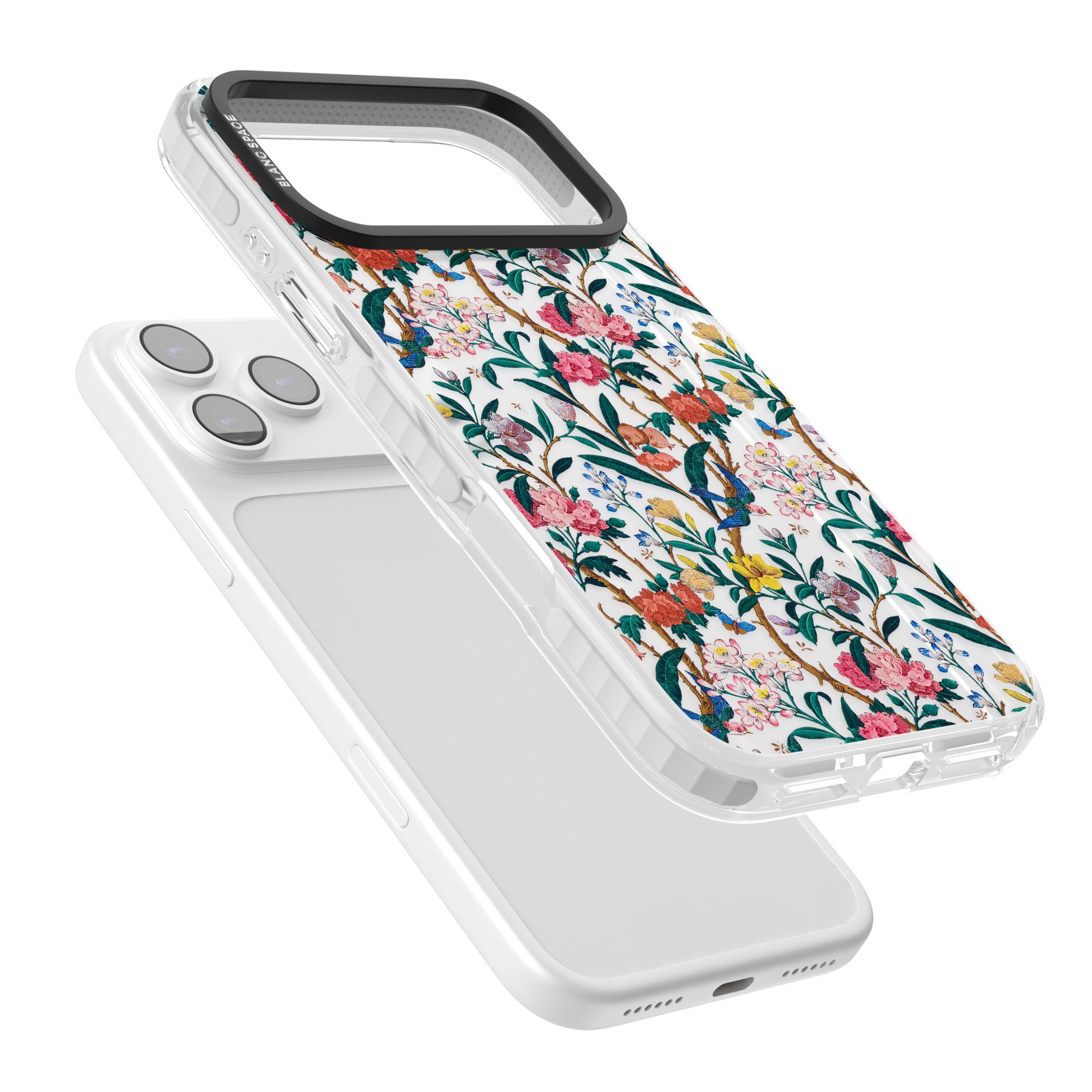 Vines & Flowers iPhone 17 Pro Max Impact Clear Phone Case Colours