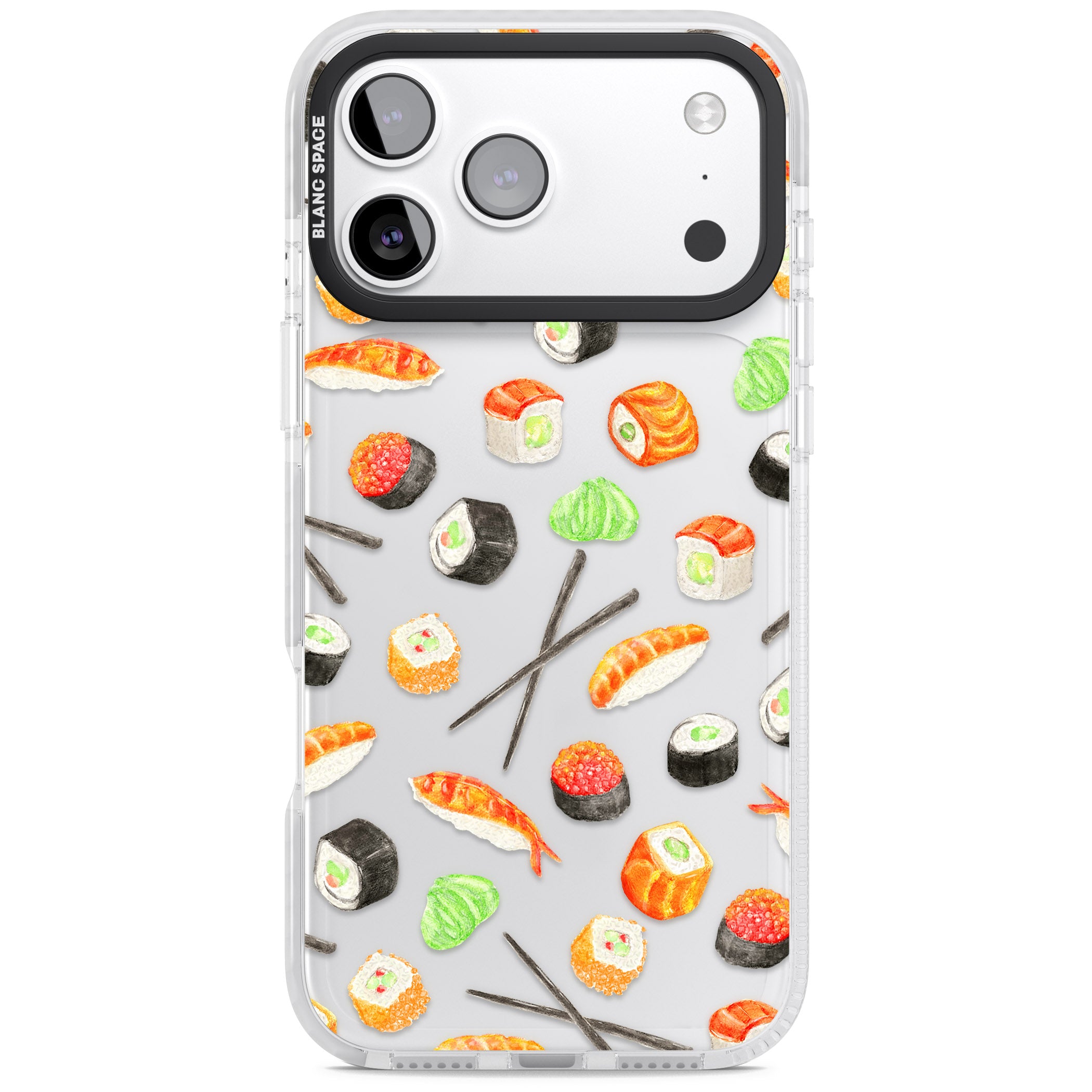 Sushi iPhone 17 Pro Max Impact Clear Phone Case