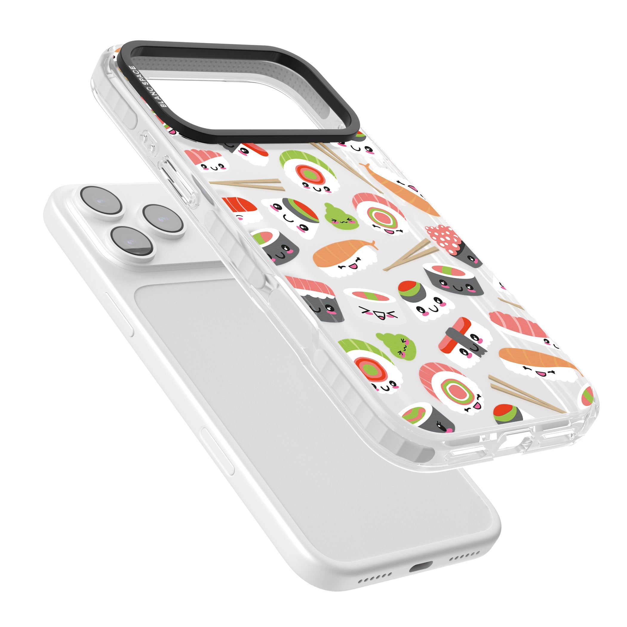 Kawaii Sushi Party iPhone 17 Pro Max Impact Clear Phone Case Colours