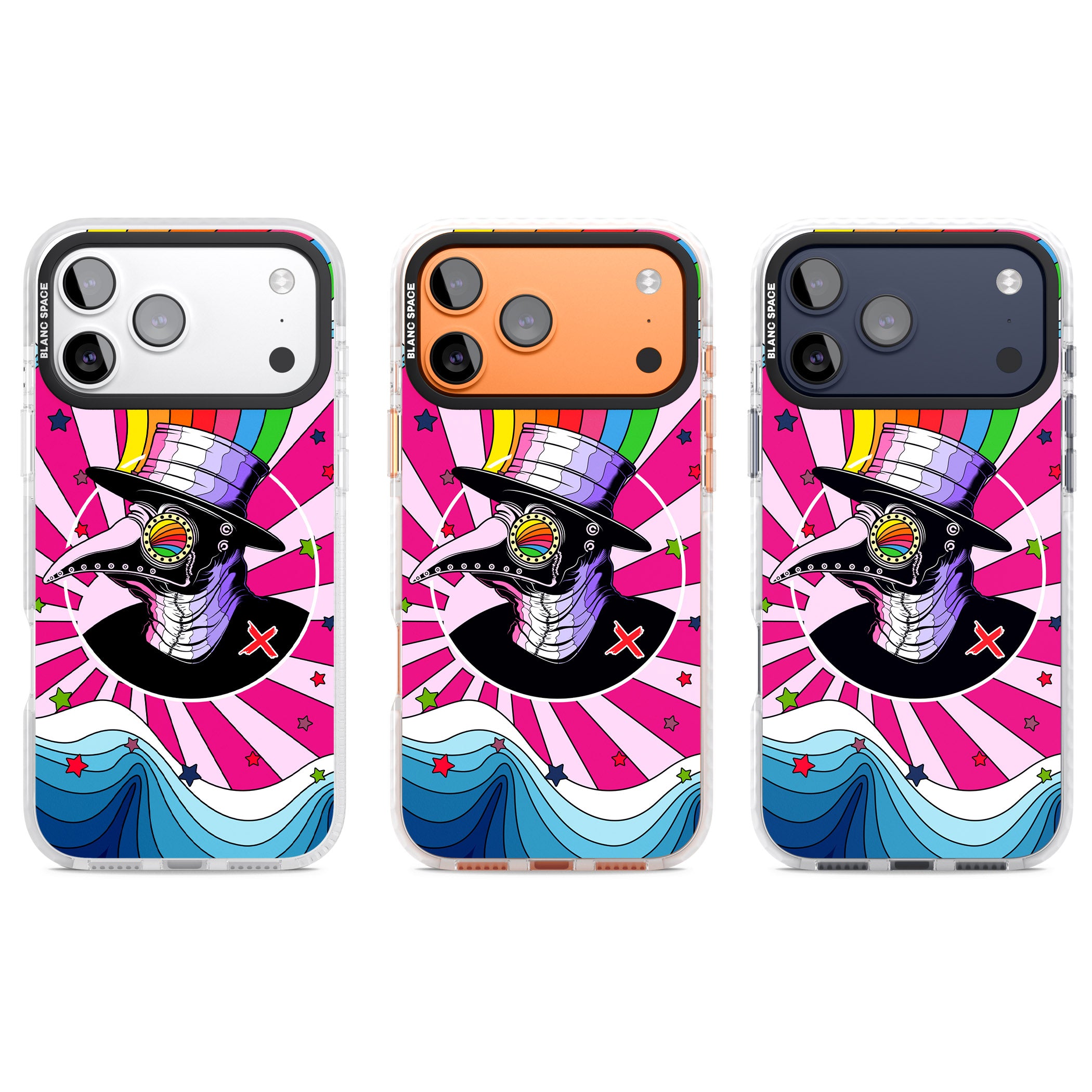 Plague Doctor Passion iPhone 17 Pro Impact Clear Phone Case APT Impact Protection