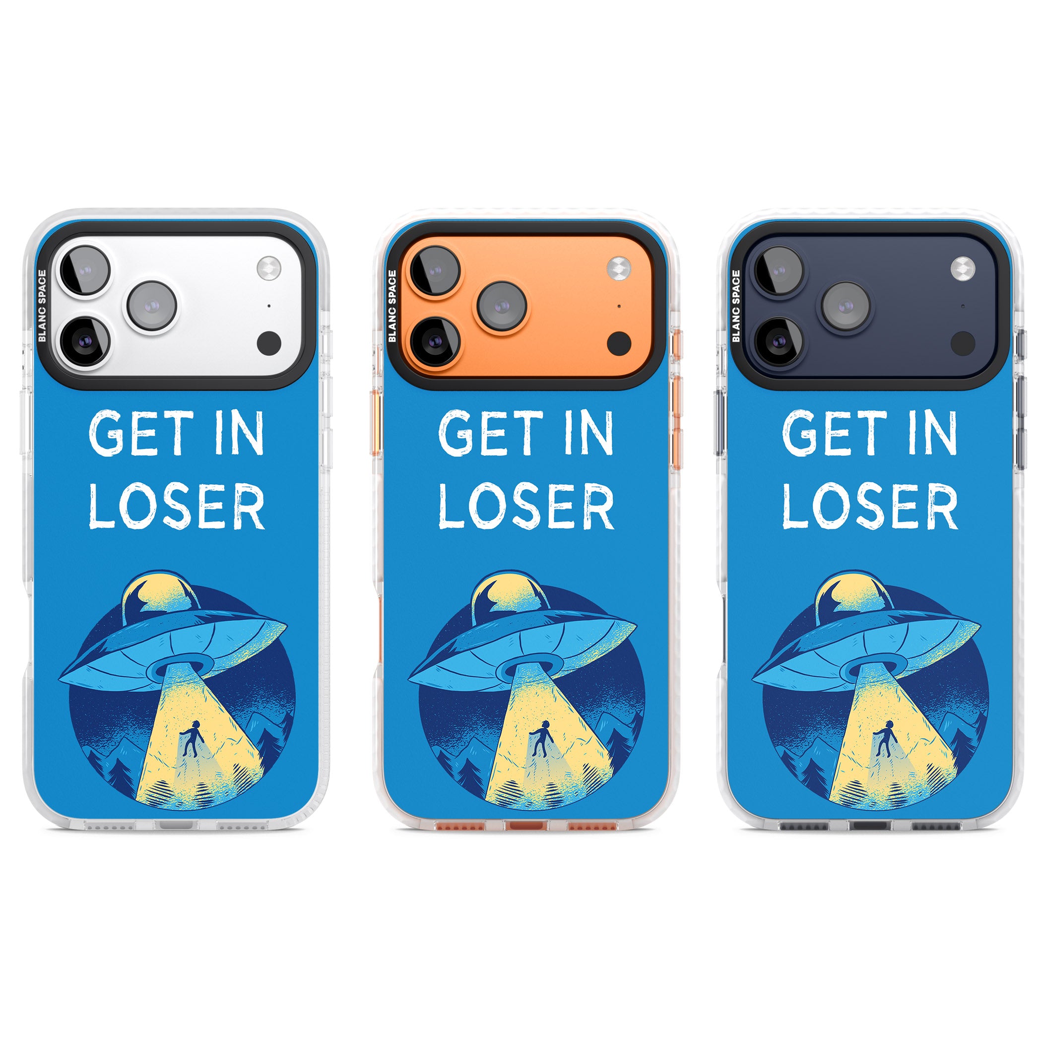 Get In Loser Ufo iPhone 17 Pro Impact Clear Phone Case APT Impact Protection