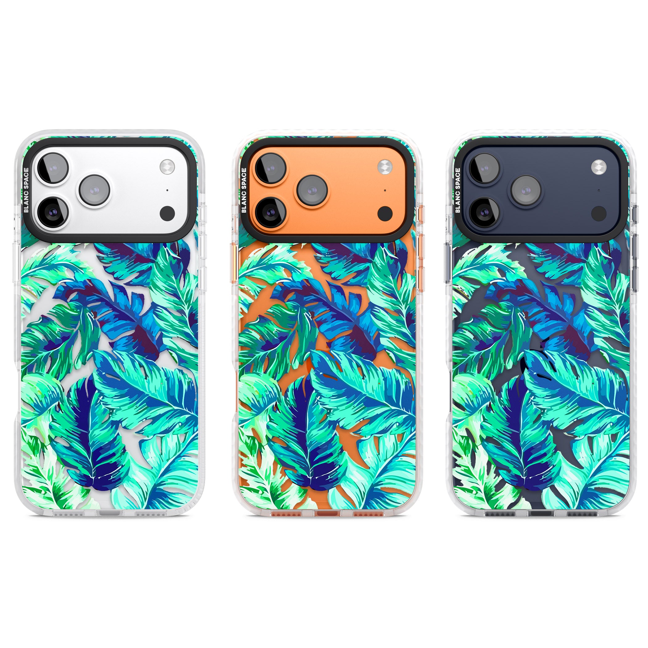 Tropical Palms iPhone 17 Pro Impact Clear Phone Case APT Impact Protection