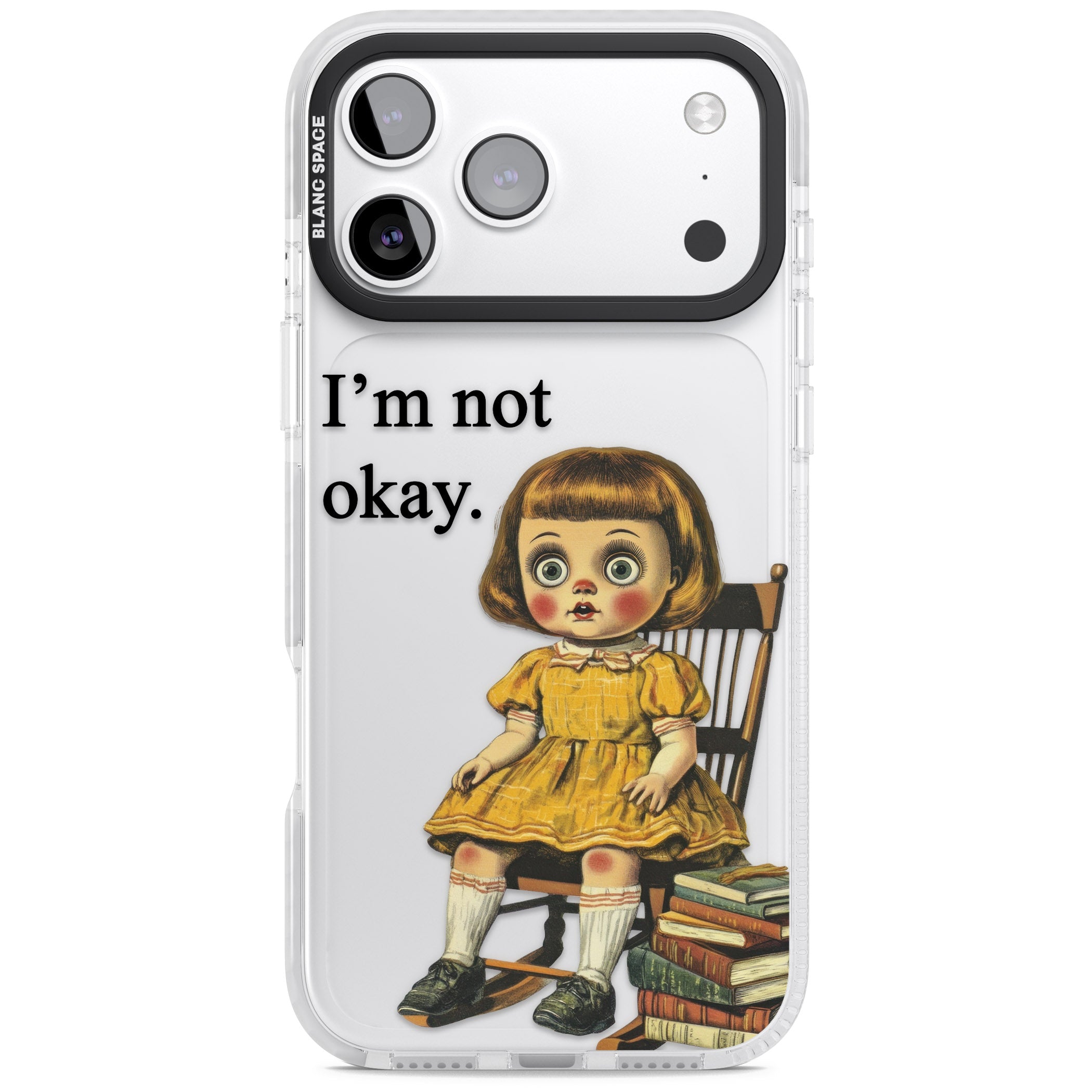 Im Not Okay iPhone 17 Pro Impact Clear Phone Case