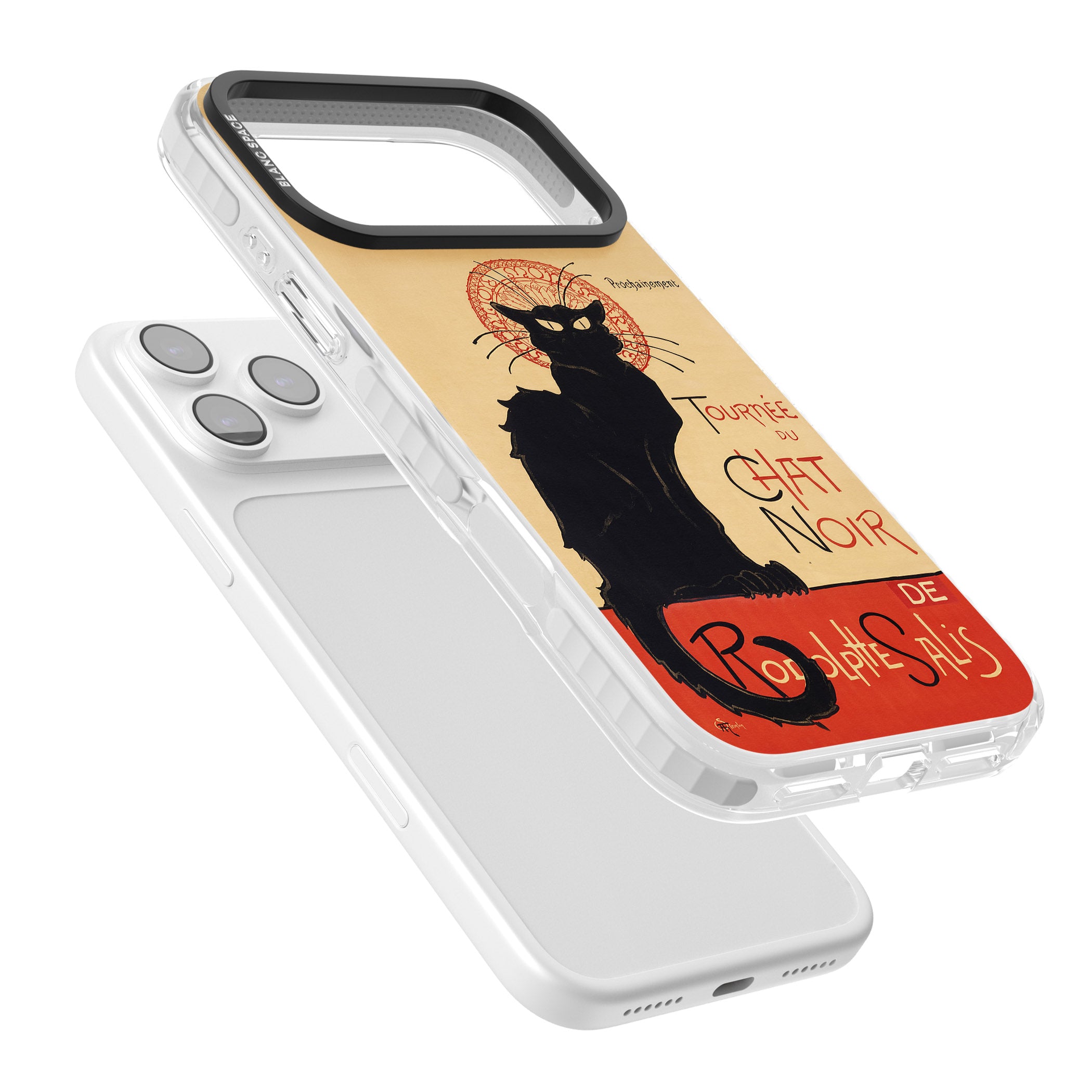 Tournee Du Chat Noir Poster iPhone 17 Pro Max Impact Clear Phone Case Colours