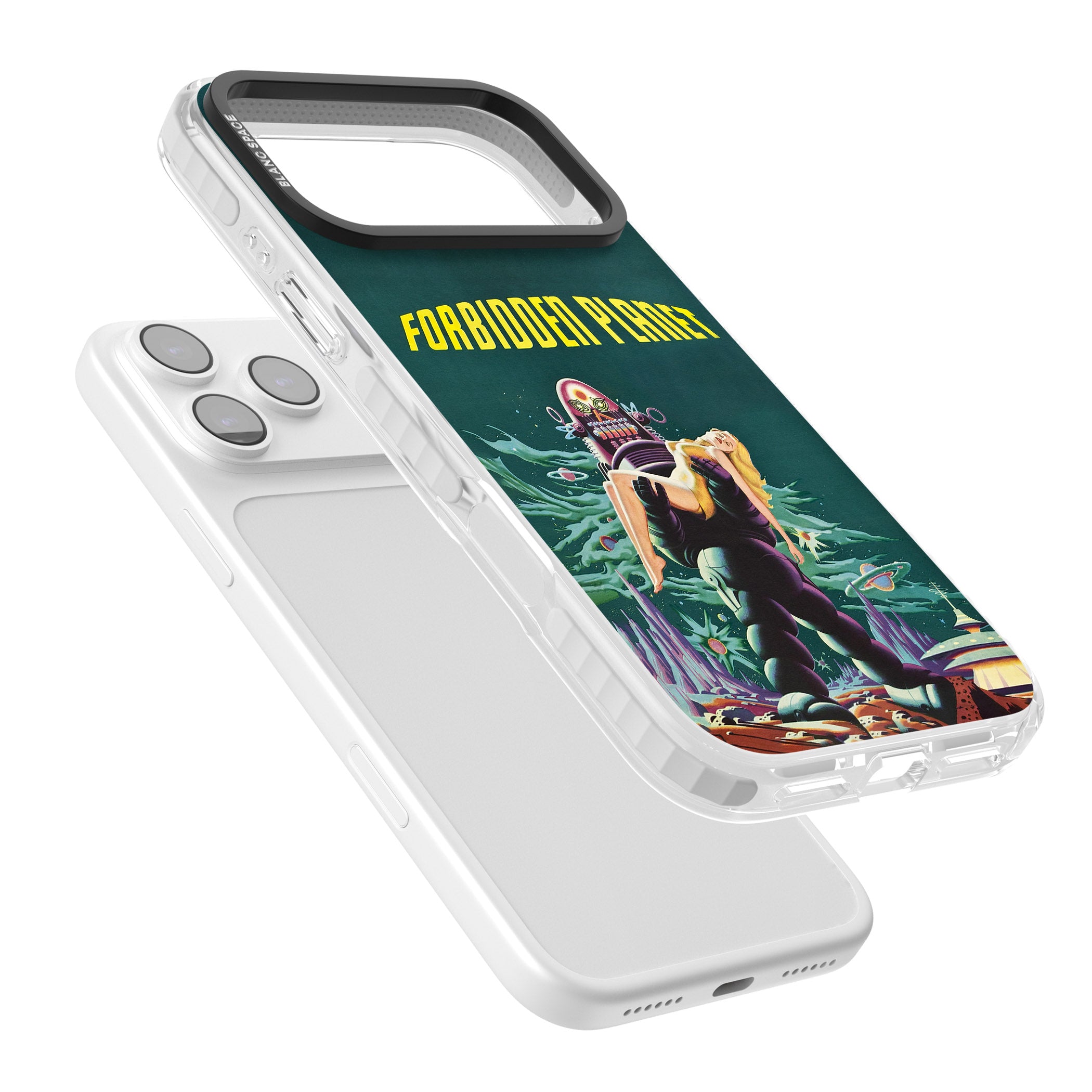 Forbidden Planet Poster iPhone 17 Pro Impact Clear Phone Case Colours