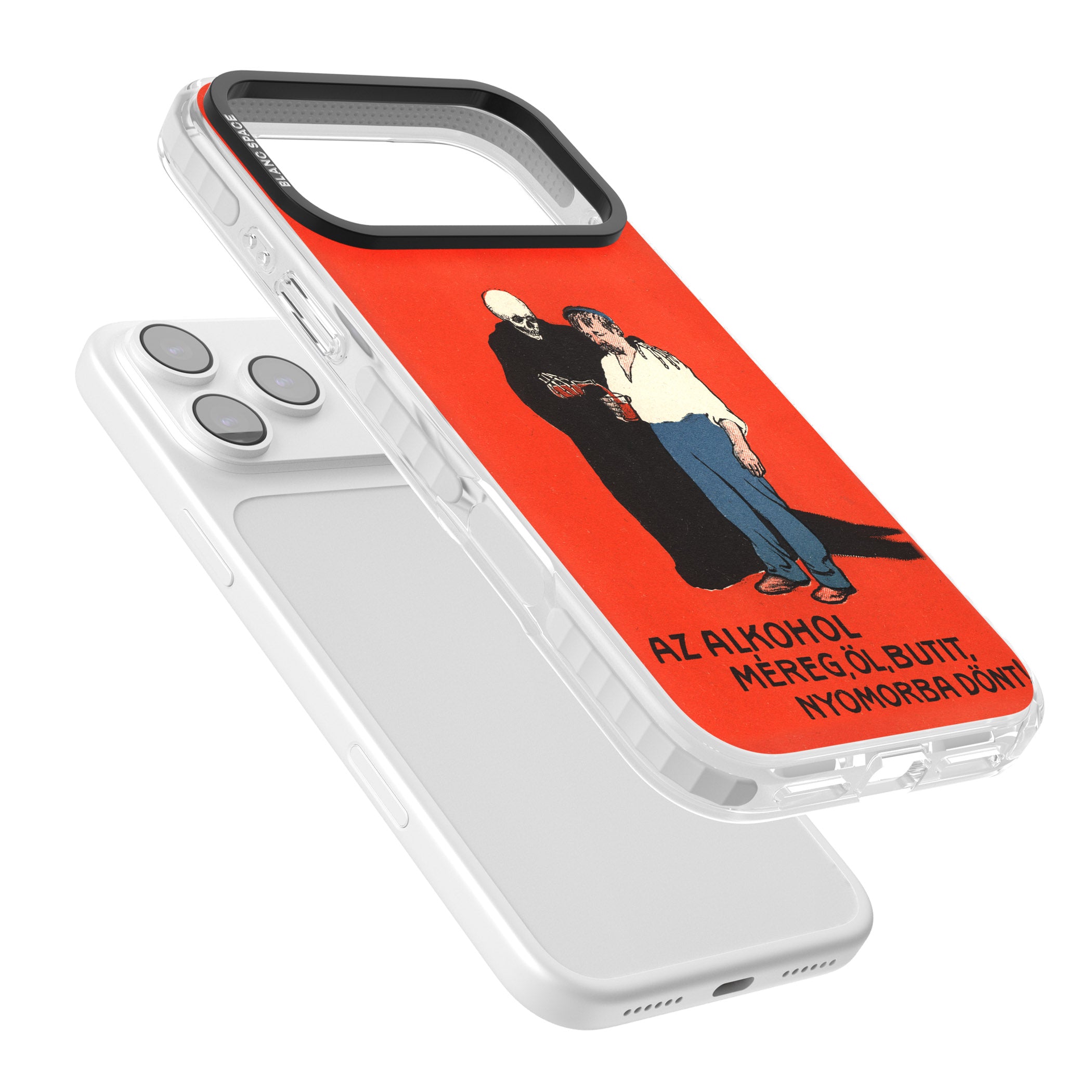 Az Alkohol Poster iPhone 17 Pro Max Impact Clear Phone Case Colours