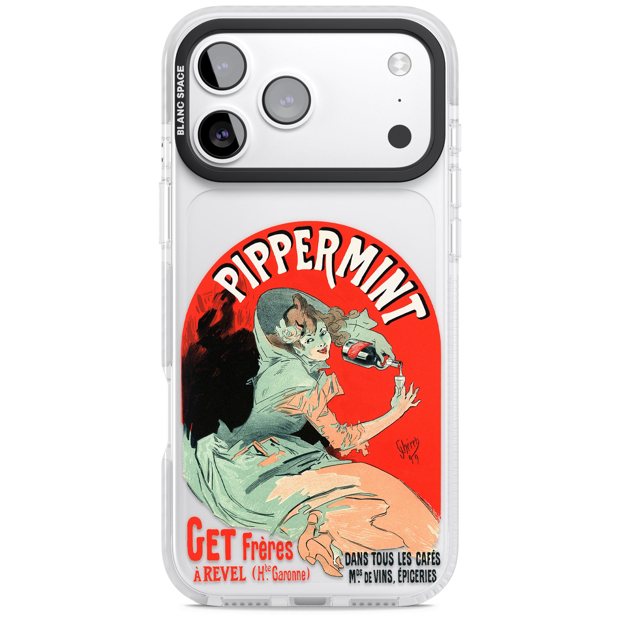 Pippermint Poster iPhone 17 Pro Max Impact Clear Phone Case