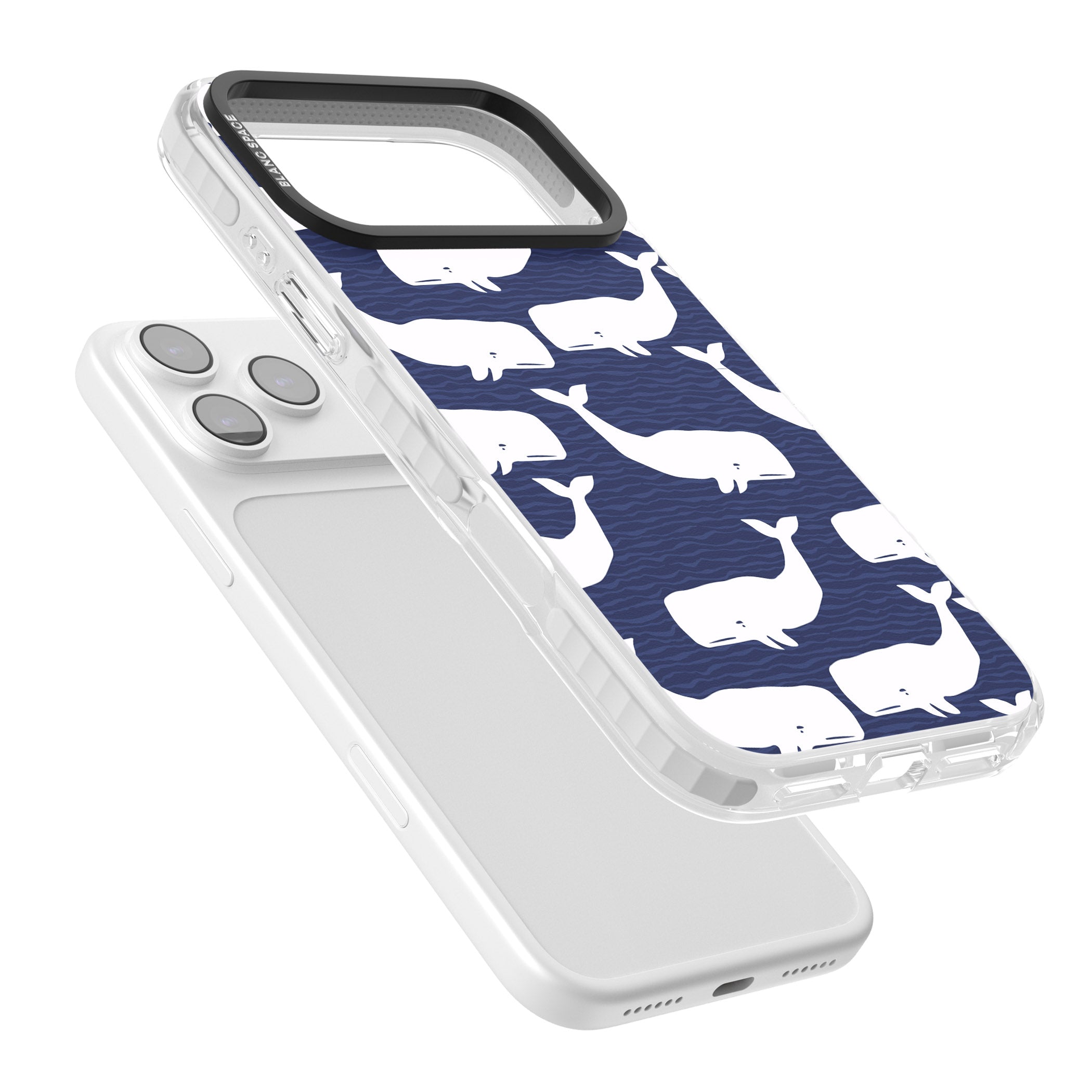 Whale Dreams iPhone 17 Pro Max Impact Clear Phone Case Colours