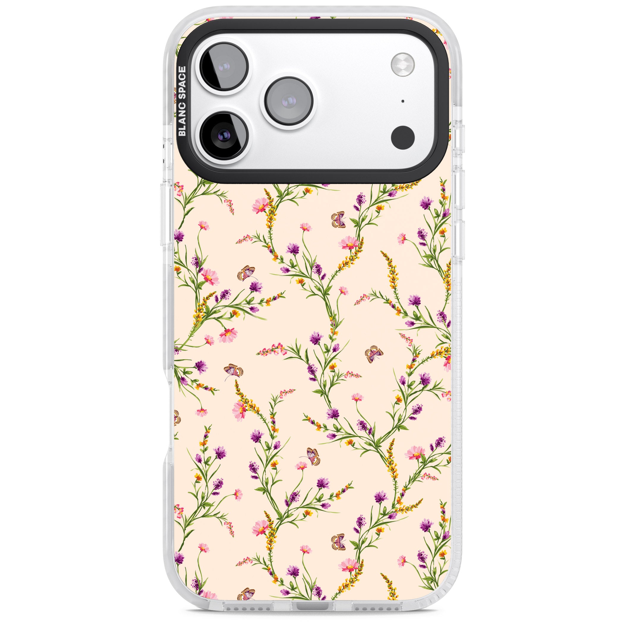 Meadow Wildflowers iPhone 17 Pro Impact Clear Phone Case