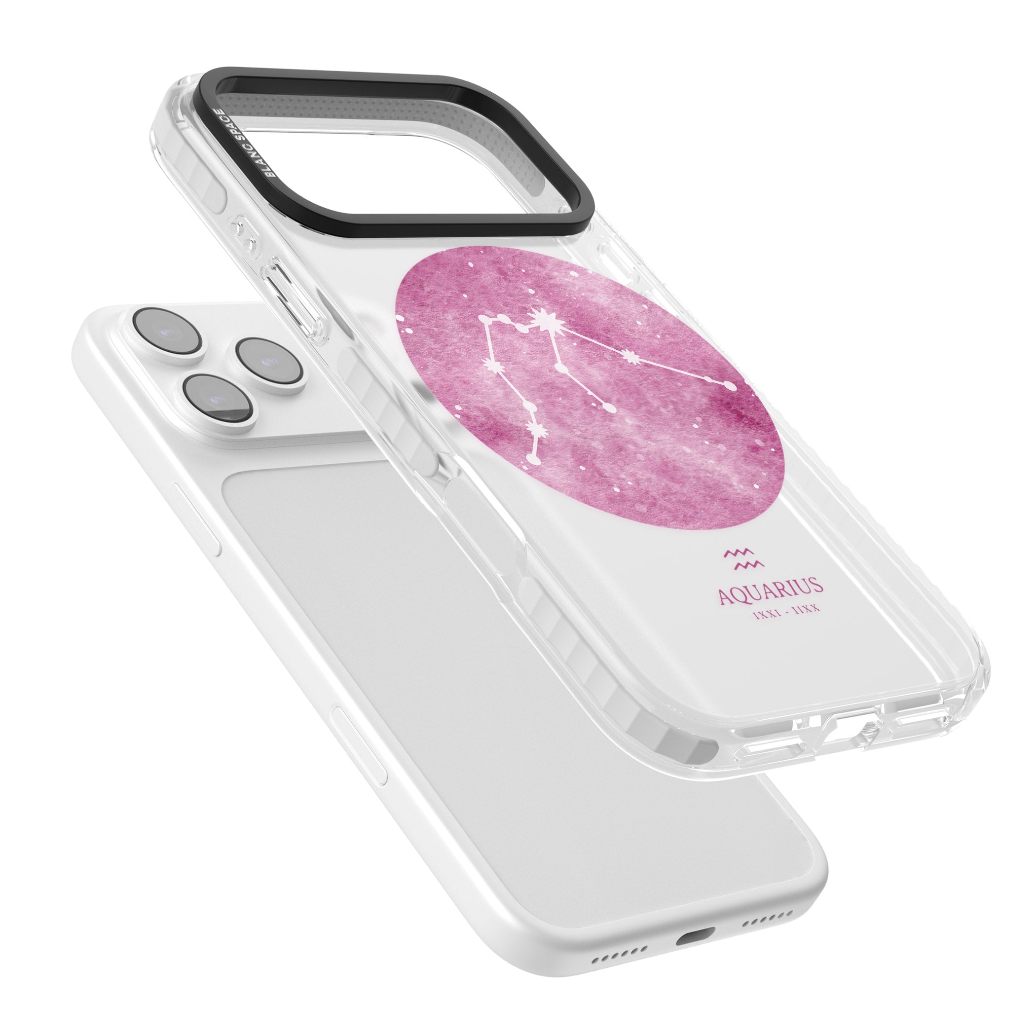 Aquarius Zodiac iPhone 17 Pro Max Impact Clear Phone Case Colours