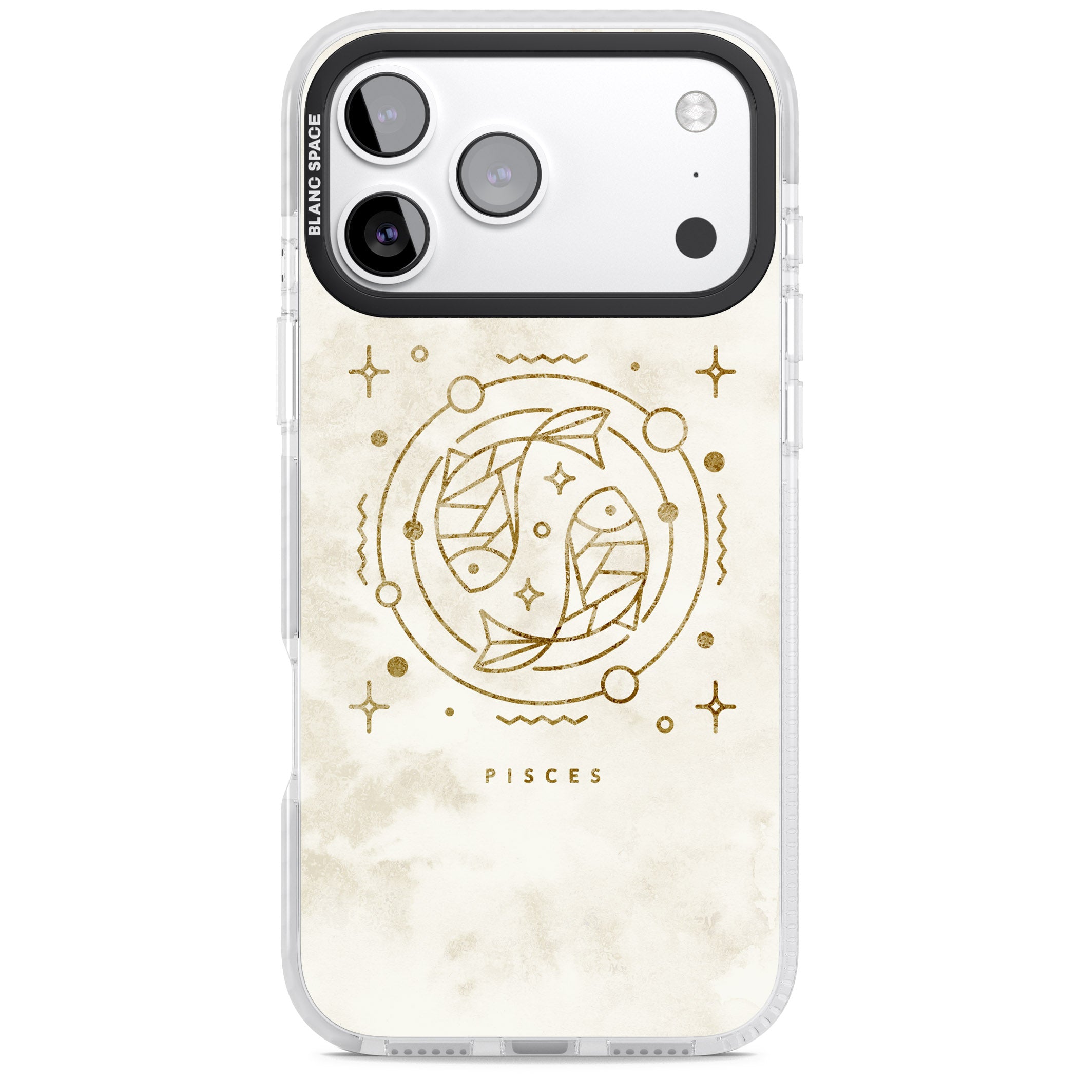 Pisces Emblem iPhone 17 Pro Impact Clear Phone Case