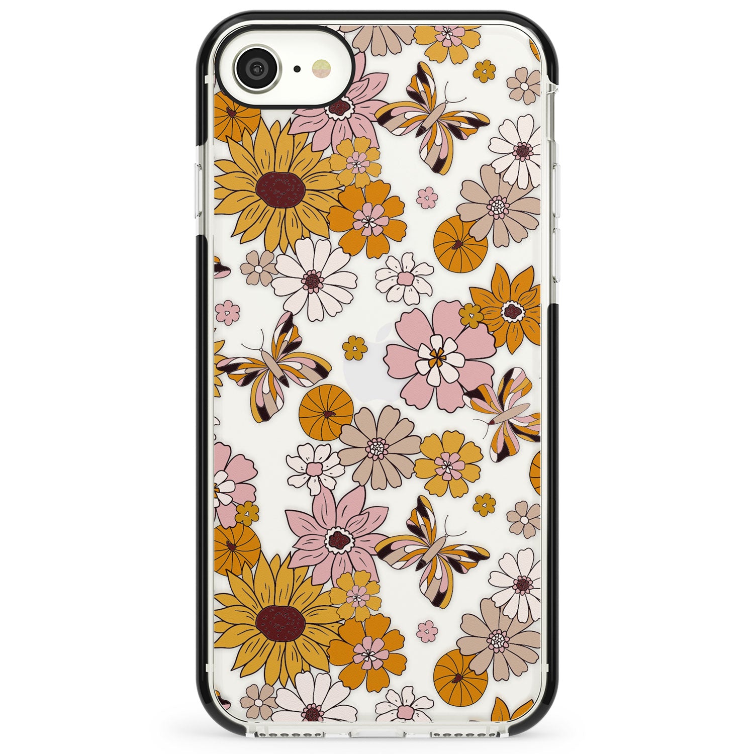 Butterfly & Bloom Autumn Floral Impact Phone Case for iPhone SE