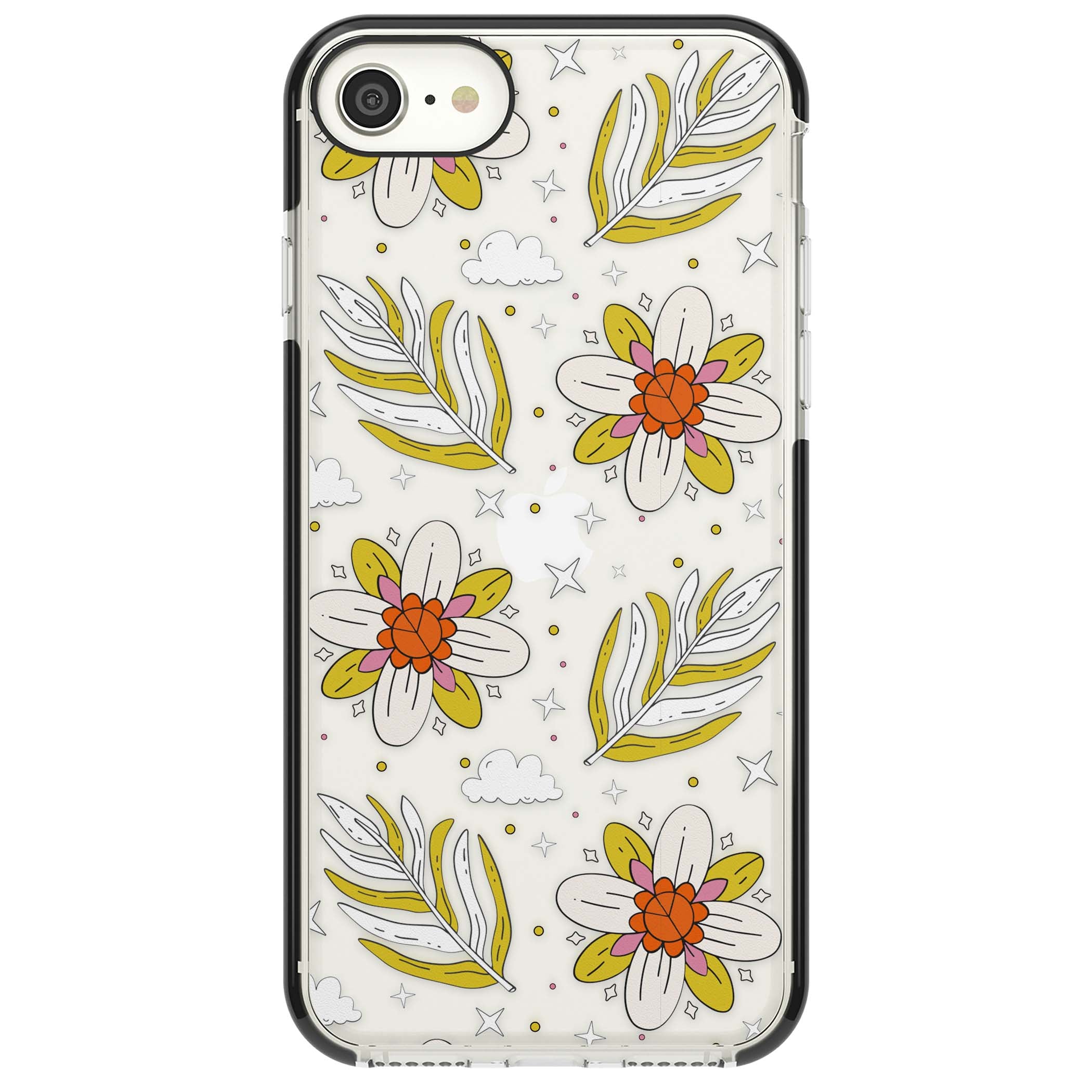 Elevate Your Phone'S Style With This Boho Celestial Sun & Eye Phone Case, Featuring A Mystical Blend Of Suns, All-Seeing Eyes, Butterflies, Stars, And