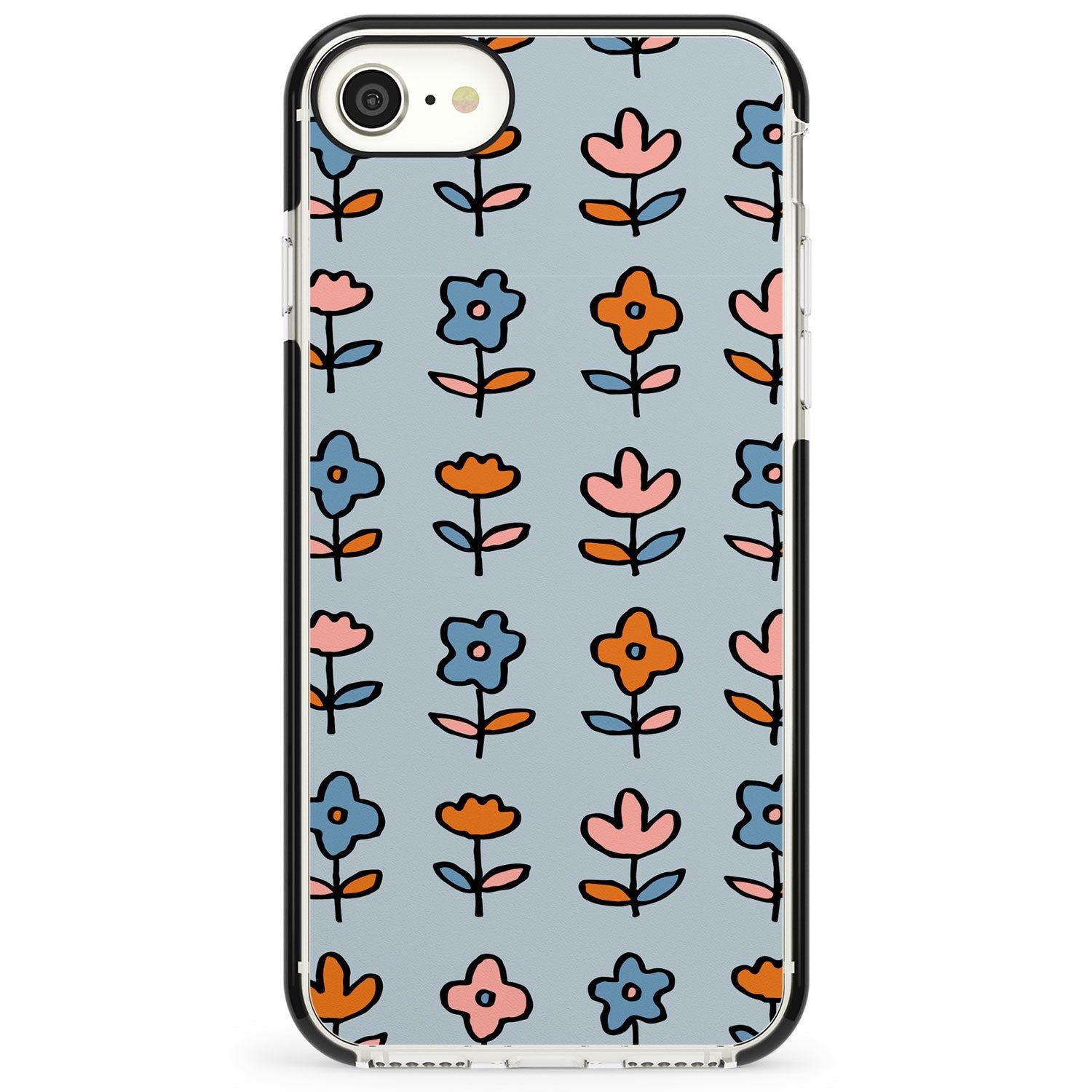 Vinage Floral Array Impact Phone Case for iPhone SE