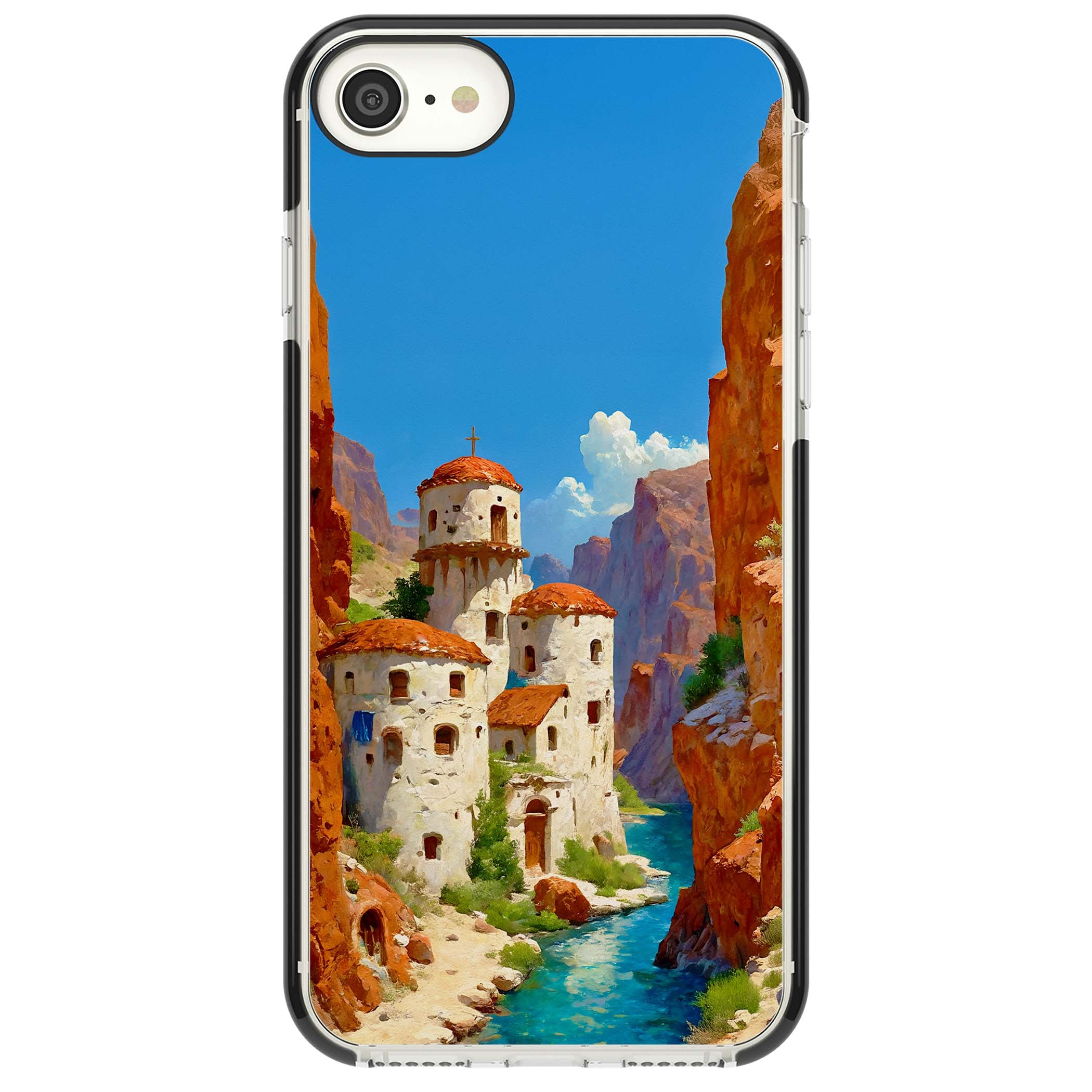 Canyon Haven for her iPhone case | Black Impact case for iPhone SE