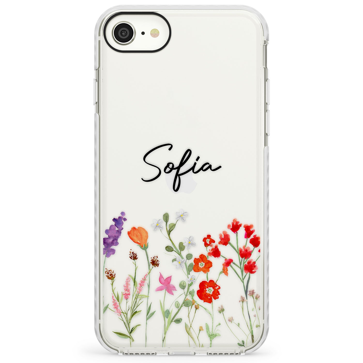 Personalised Spring WildflowersImpact Phone Case for iPhone SE
