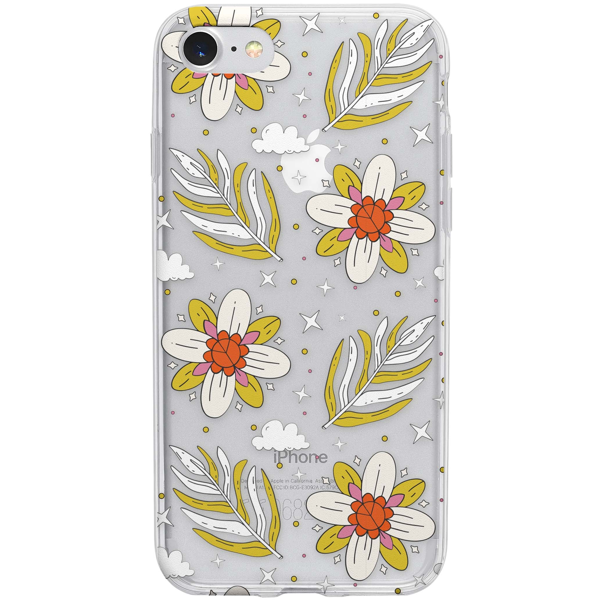 Elevate Your Phone'S Style With This Boho Celestial Sun & Eye Phone Case, Featuring A Mystical Blend Of Suns, All-Seeing Eyes, Butterflies, Stars, And