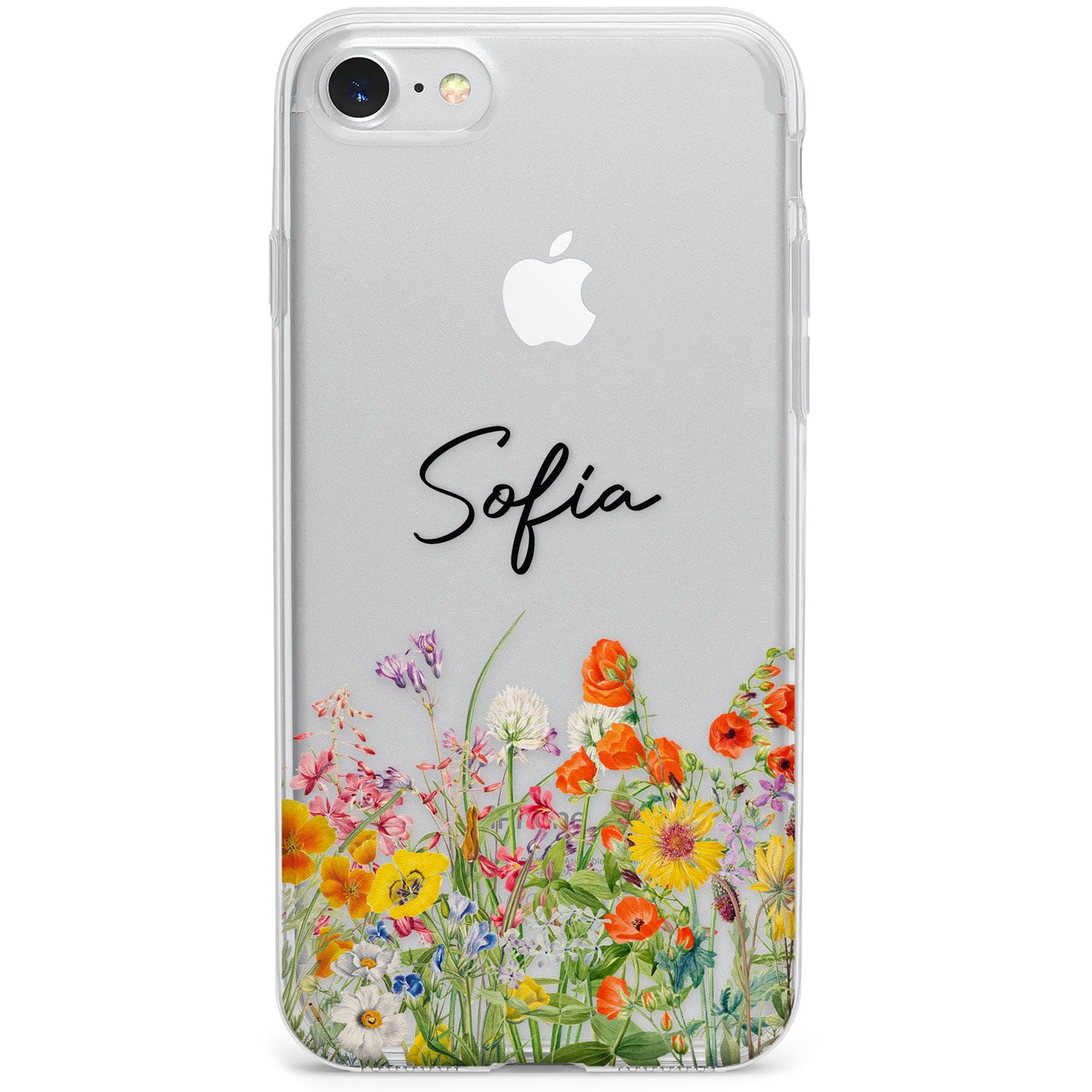 Personalised Summer Wildflowers Phone Case for iPhone SE 2020, iPhone SE 2022