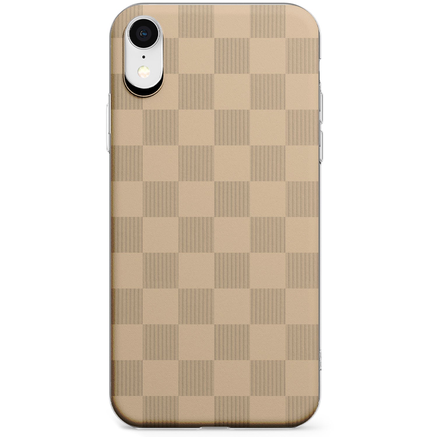 BEIGE CHECKERED Phone Case for iPhone X, XS Max, XR
