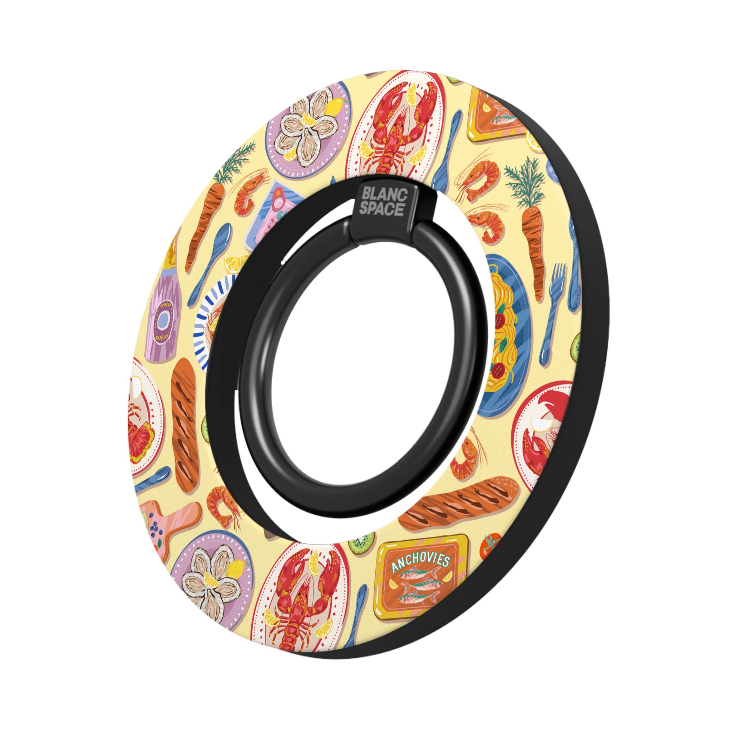 Seafood Pattern Magsafe Grip Magsafe Grip Black