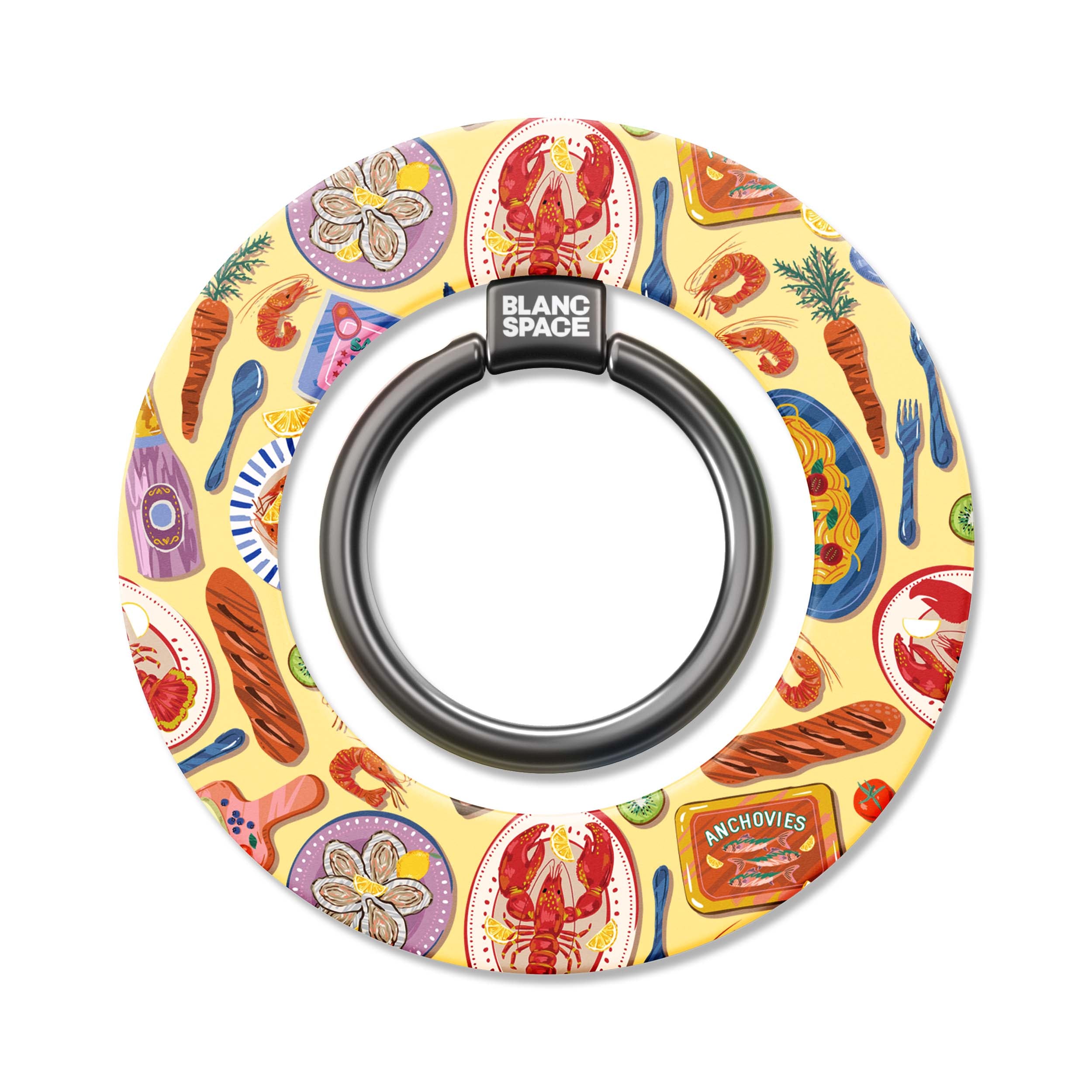 Seafood Pattern Magsafe Grip Magsafe Grip Black