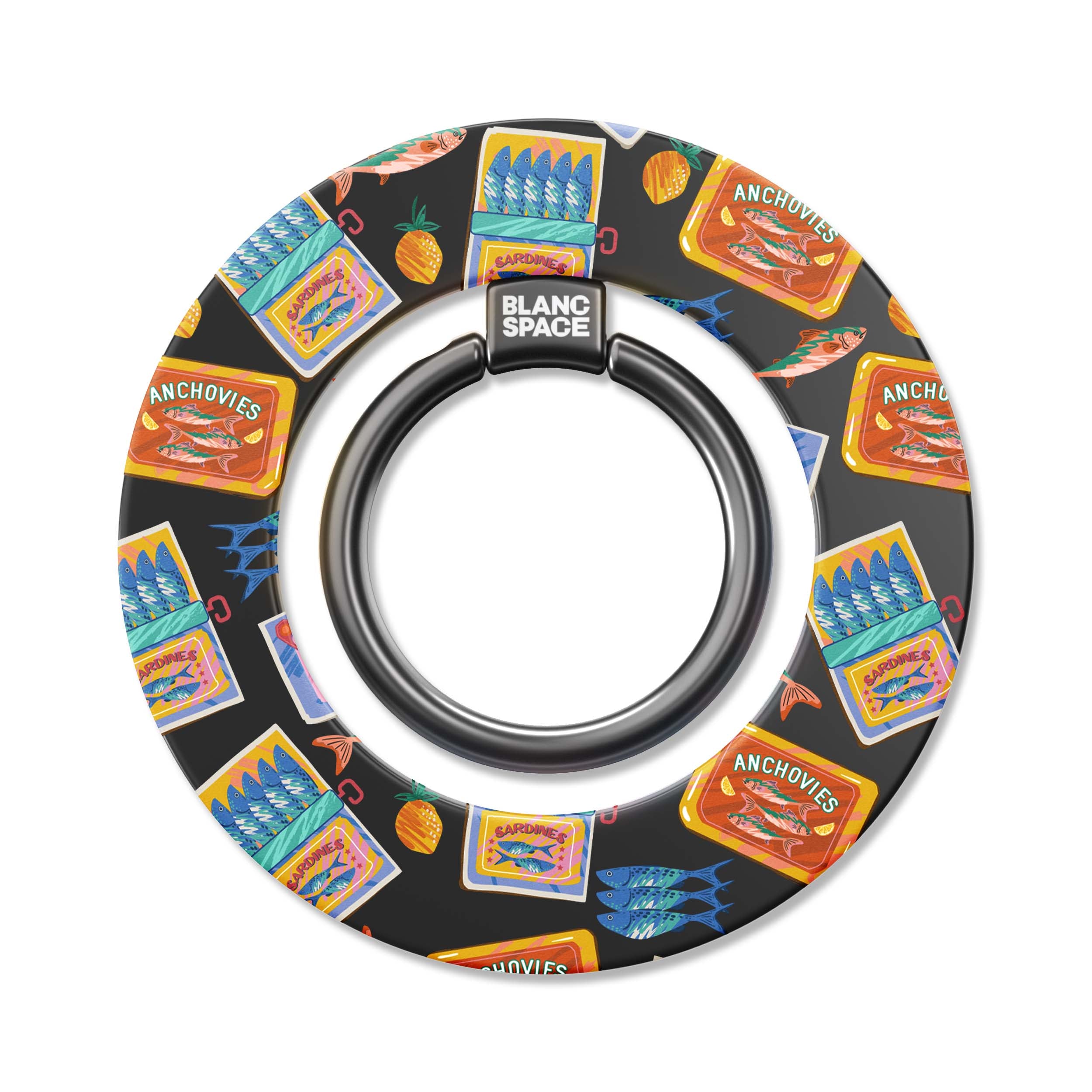 Seafood Pattern Magsafe Grip Magsafe Grip Black