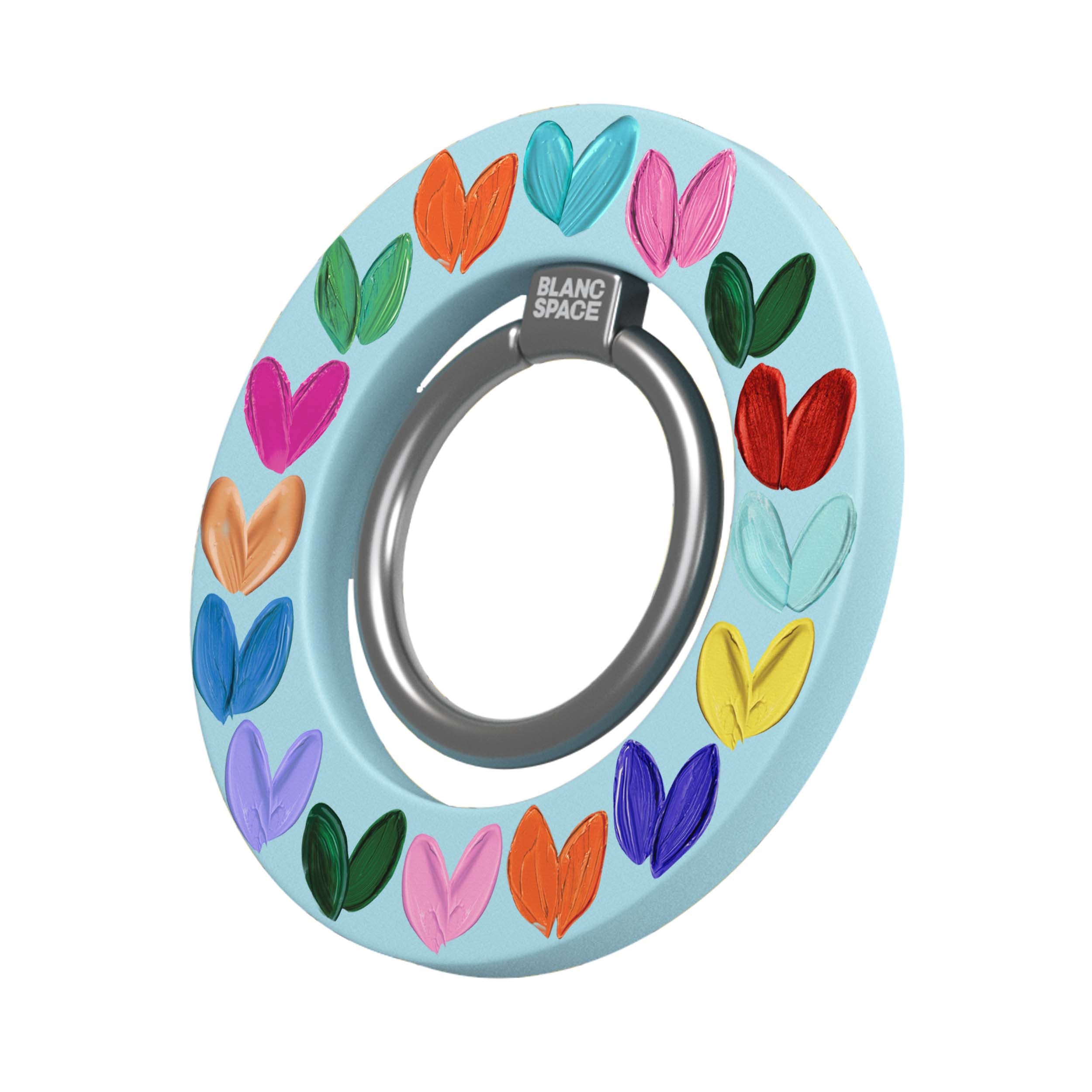 Oil Painted Hearts Magsafe Grip Magsafe Grip Blue