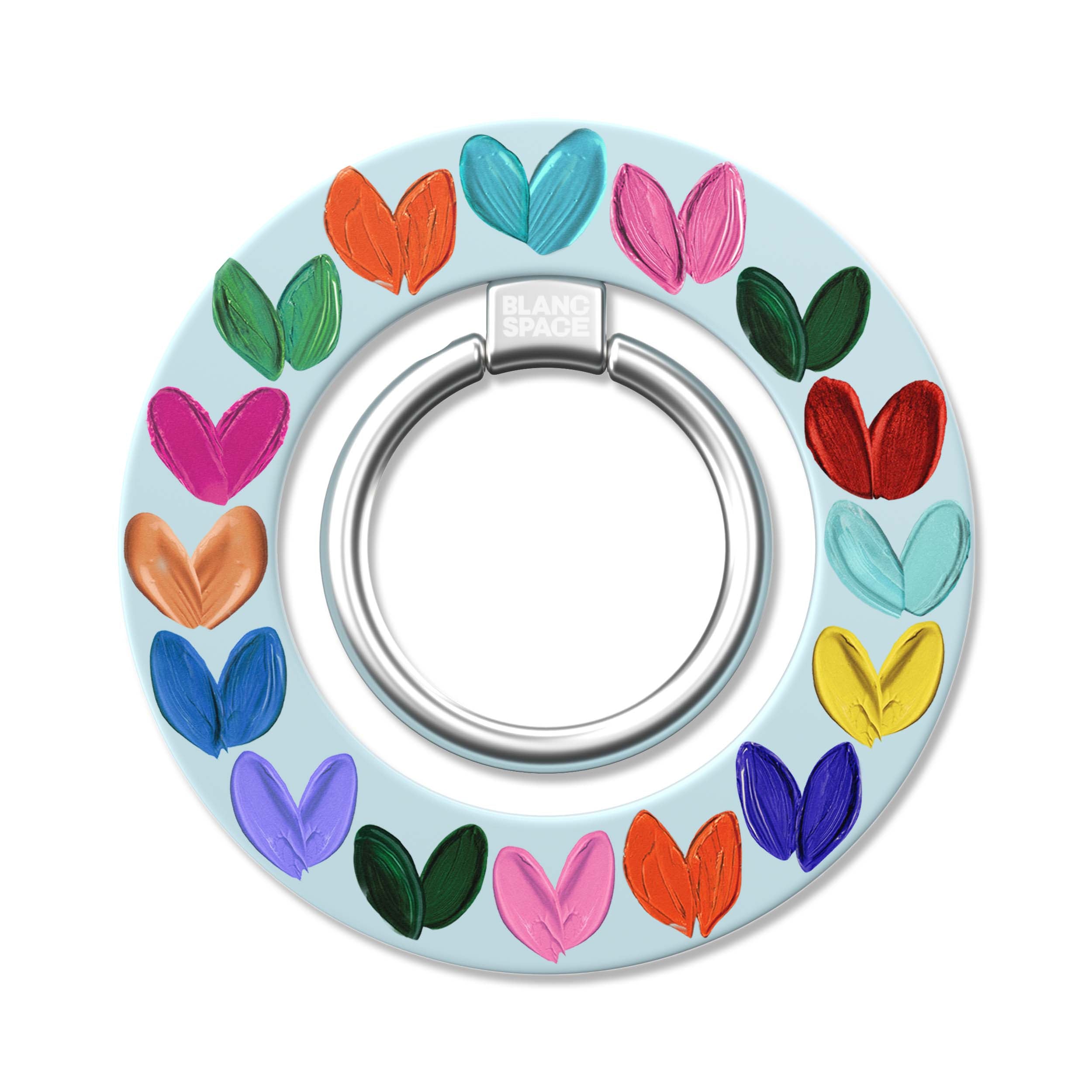 Oil Painted Hearts Magsafe Grip Magsafe Grip Blue