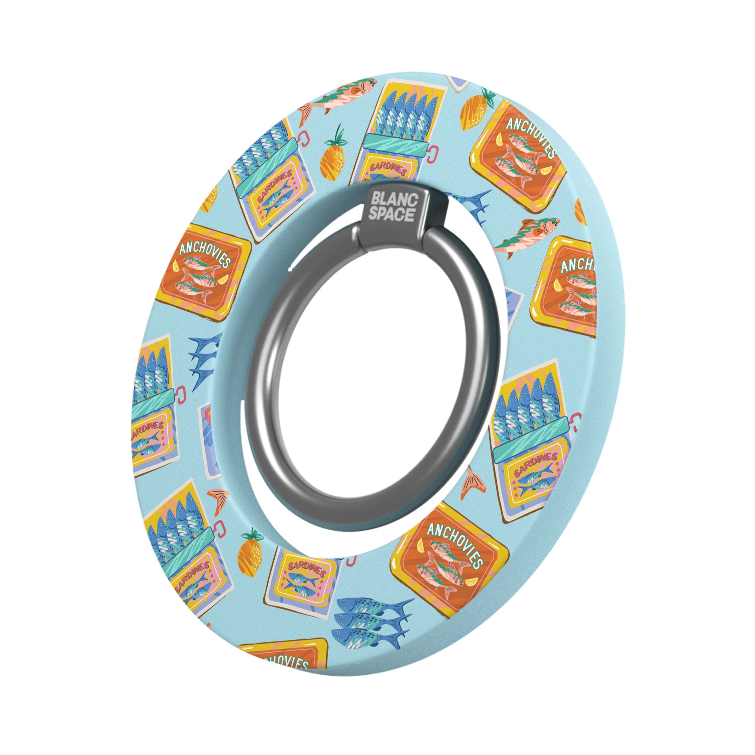 Seafood Pattern Magsafe Grip Magsafe Grip Blue