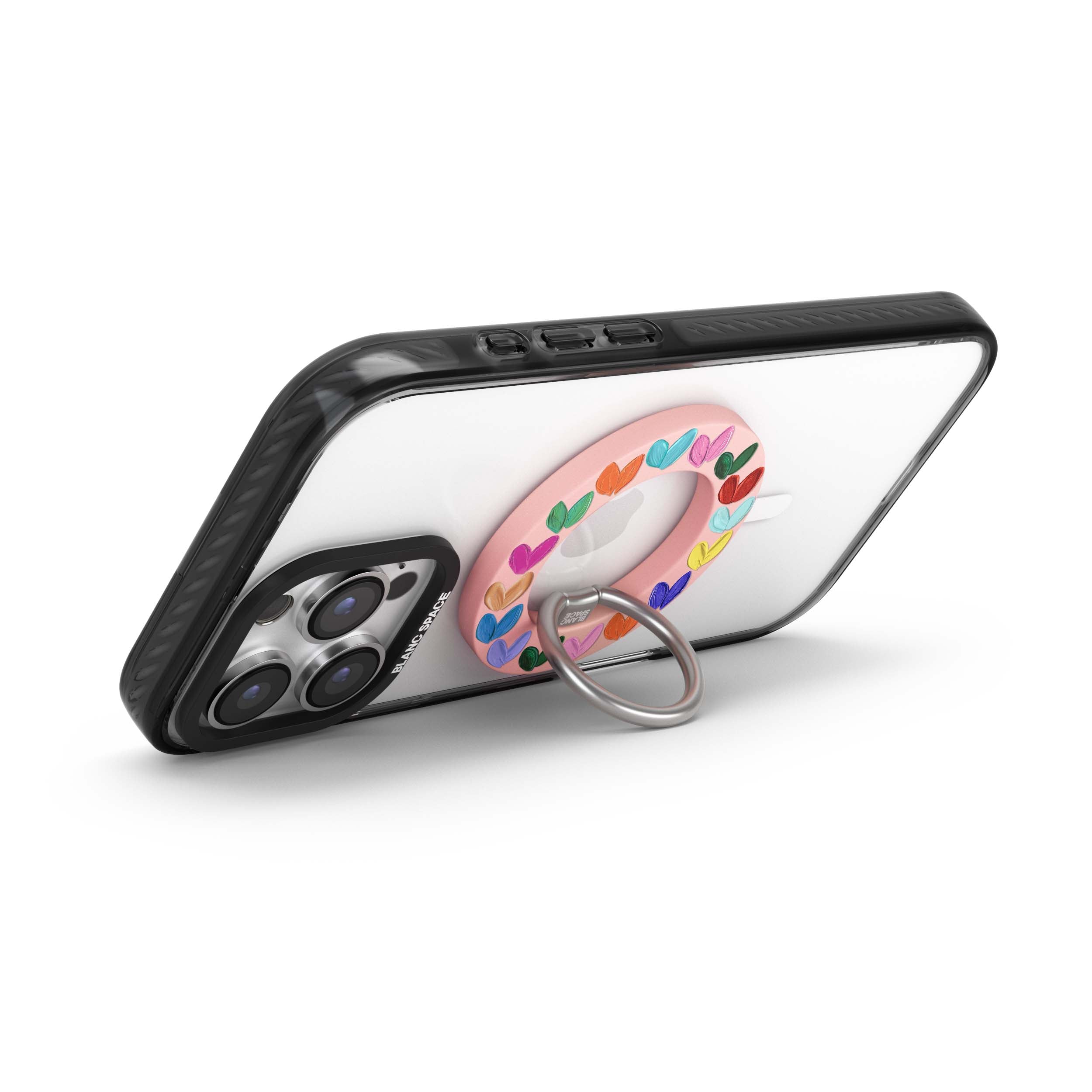 Oil Painted Hearts Magsafe Grip Magsafe Grip Pink