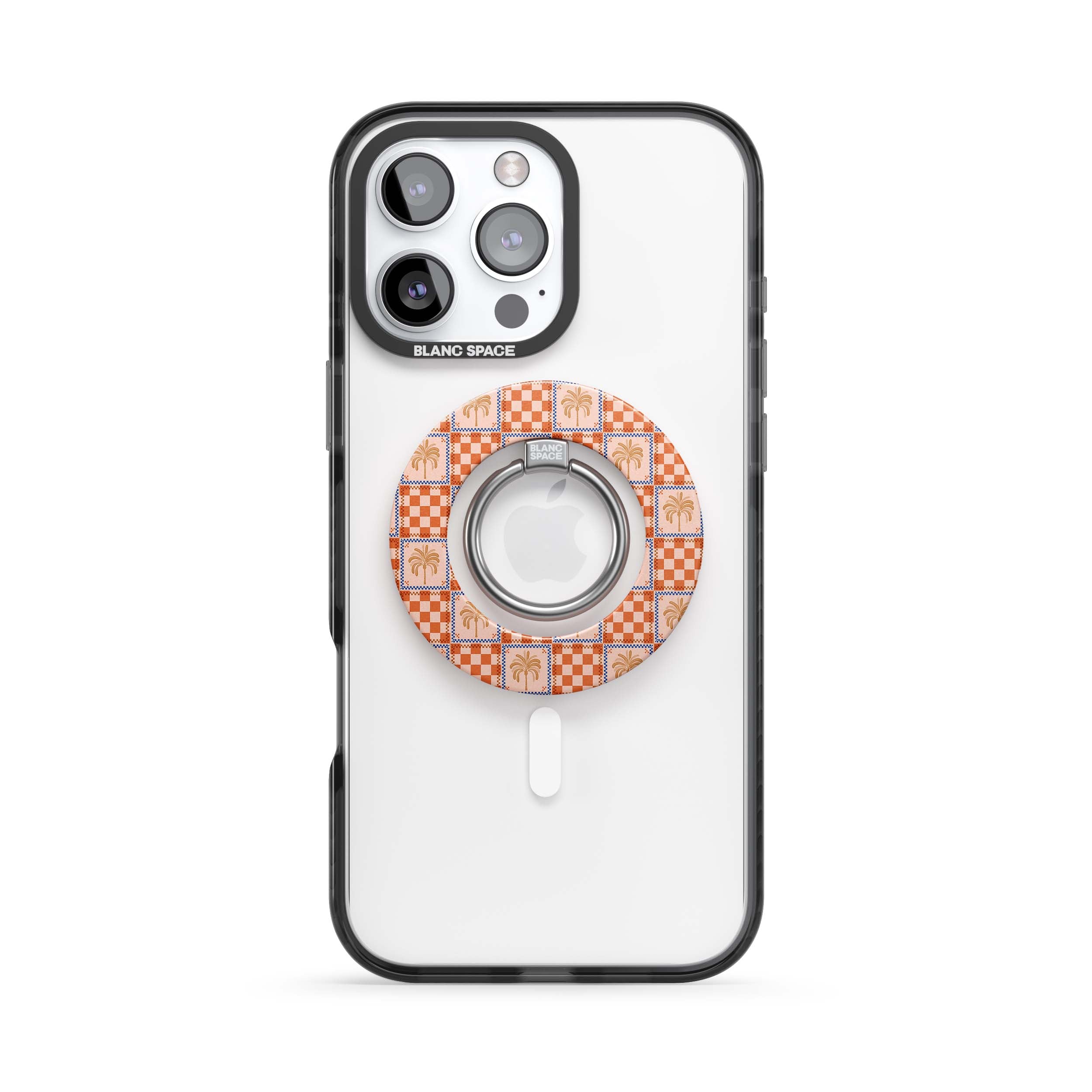 Coastal Italian Check Pattern Magsafe Grip Magsafe Grip Pink
