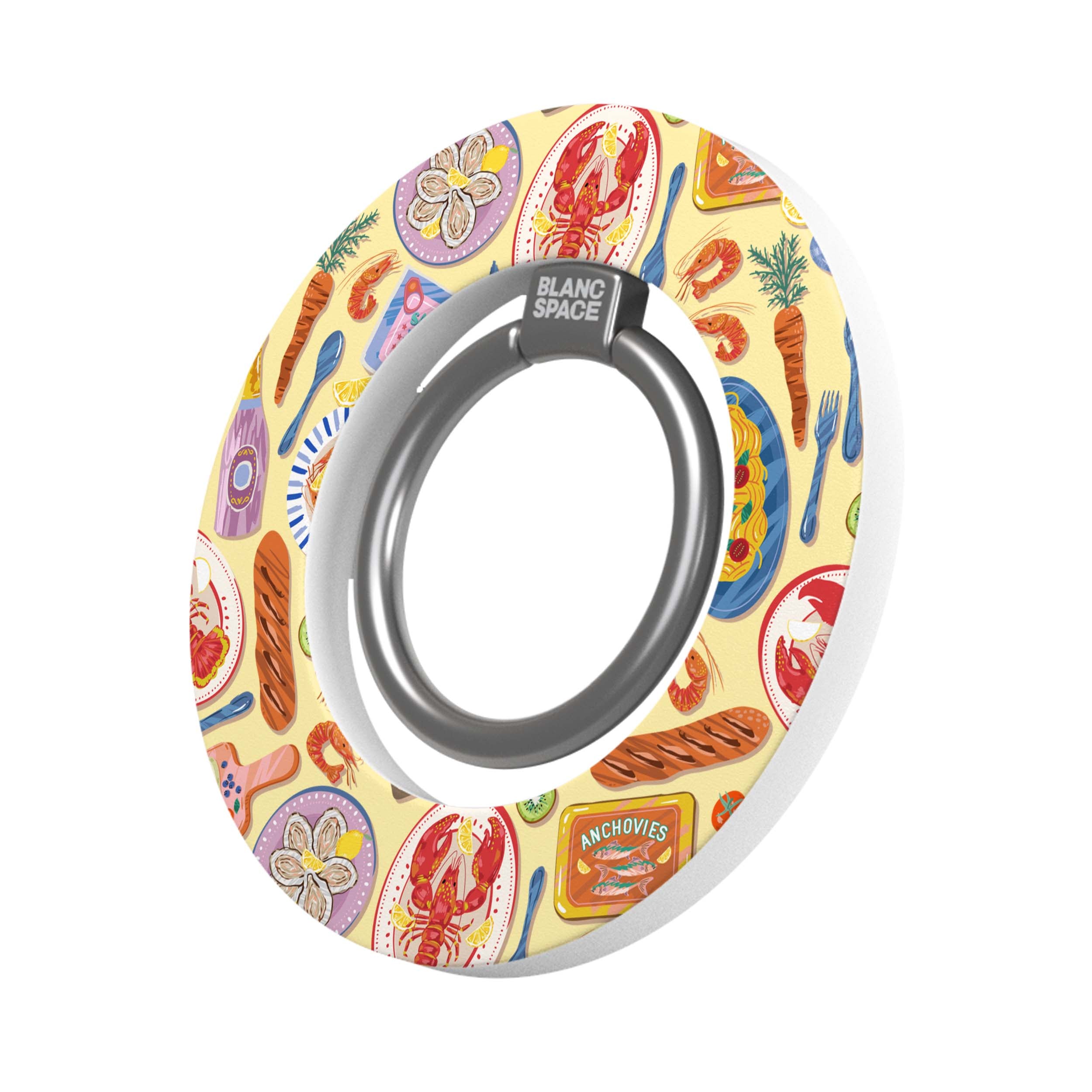 Seafood Pattern Magsafe Grip Magsafe Grip White