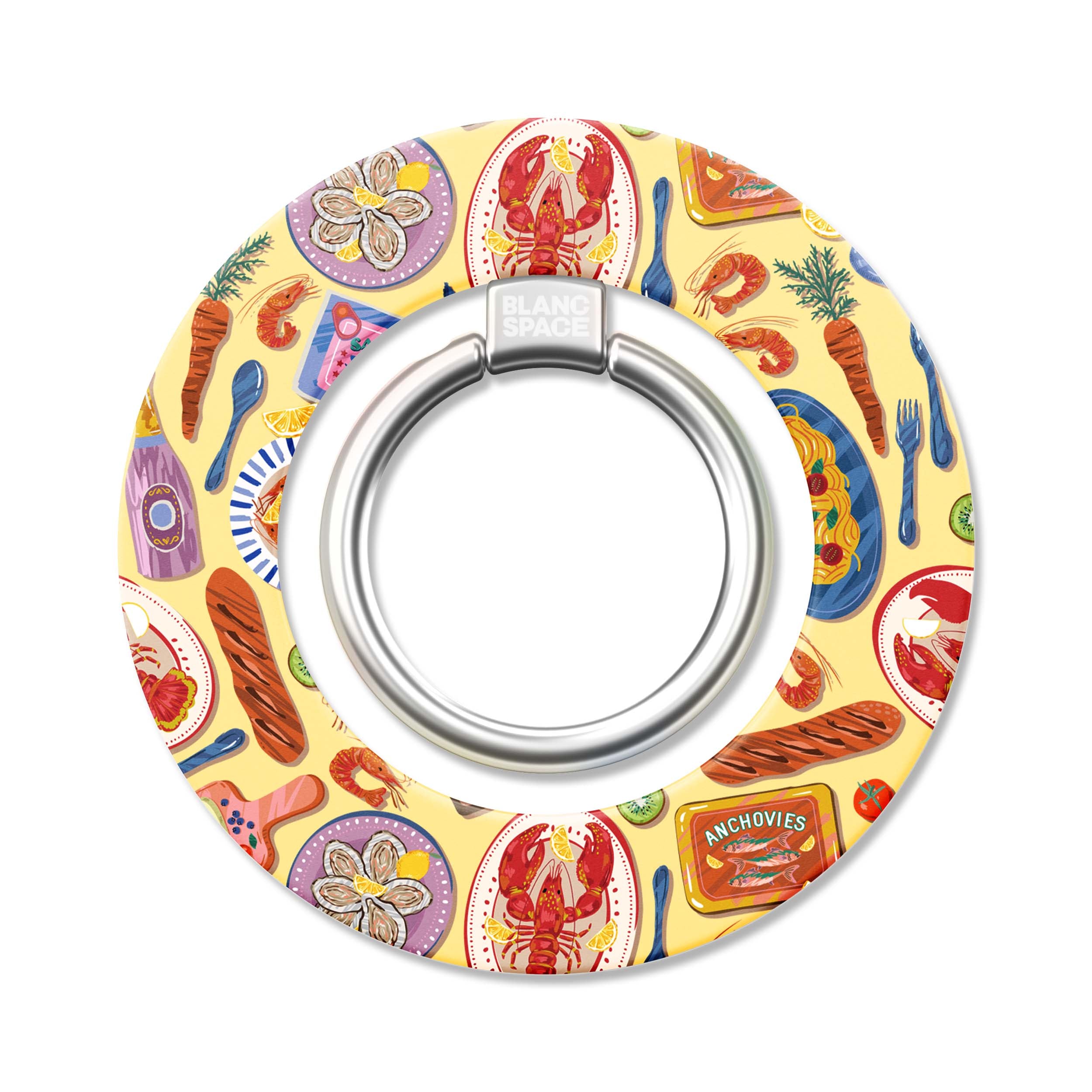 Seafood Pattern Magsafe Grip Magsafe Grip White