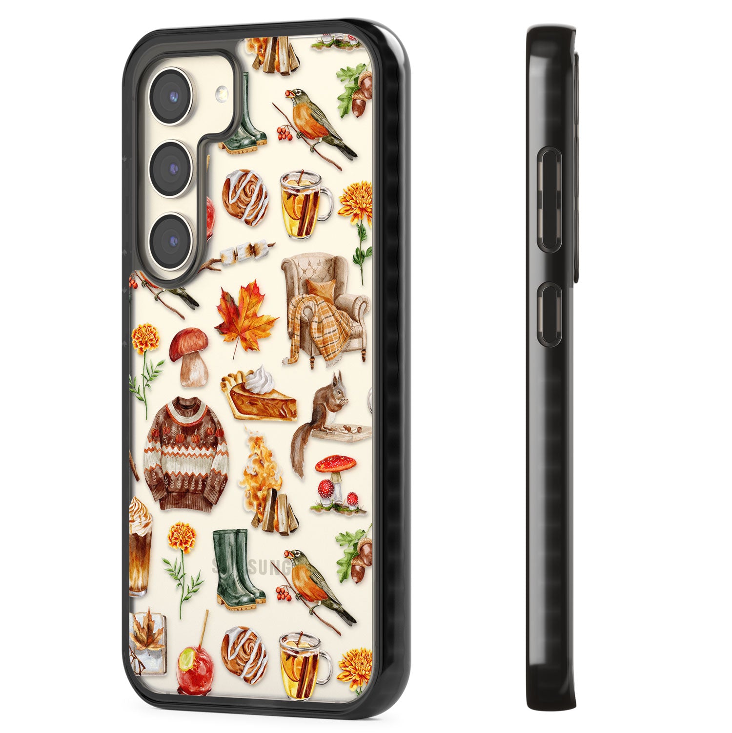 Cozy Autumn Aesthetic Impact Phone Case for Samsung Galaxy S24, Samsung Galaxy S23, Samsung Galaxy S22