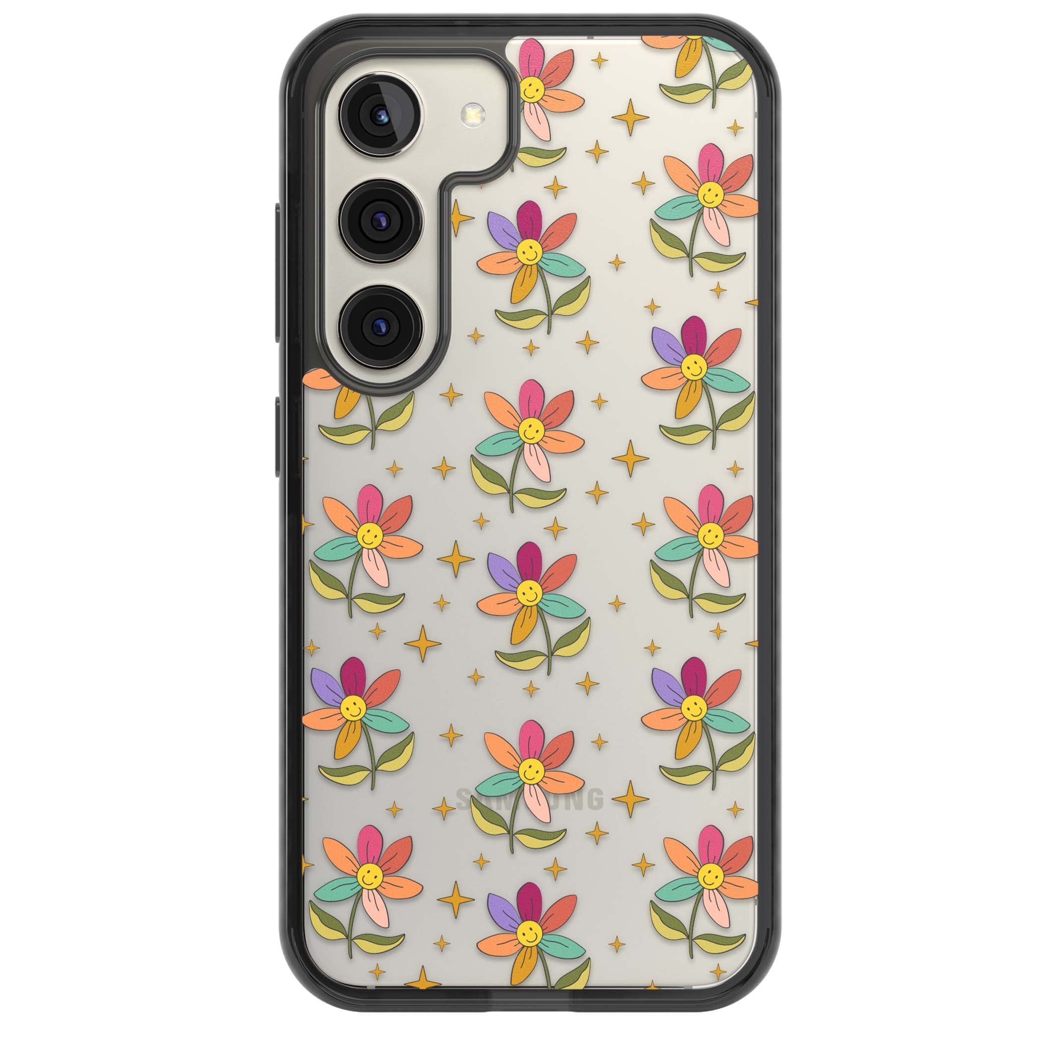 Elevate Your Phone'S Style With This Boho Celestial Sun & Eye Phone Case, Featuring A Mystical Blend Of Suns, All-Seeing Eyes, Butterflies, Stars, And