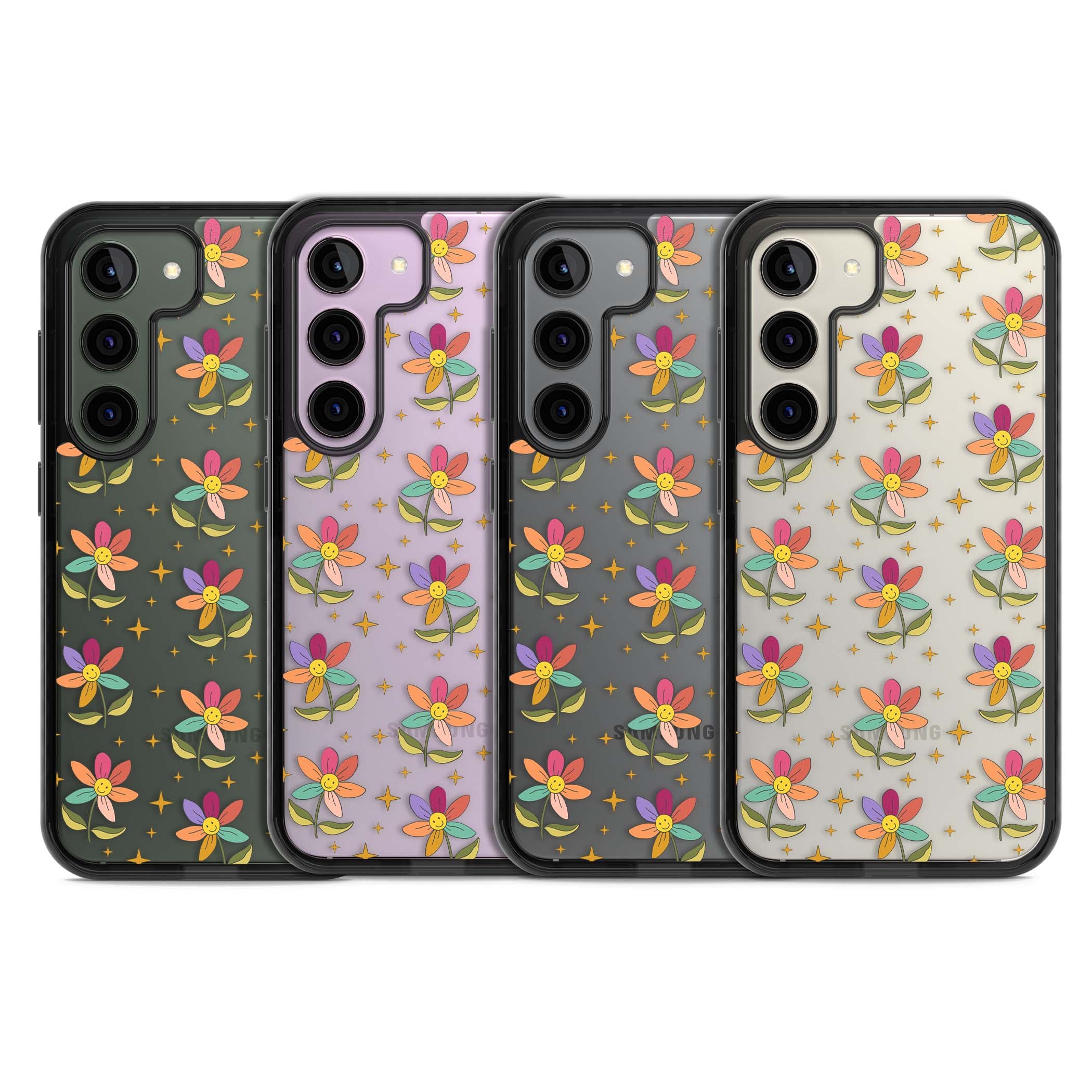 Elevate Your Phone'S Style With This Boho Celestial Sun & Eye Phone Case, Featuring A Mystical Blend Of Suns, All-Seeing Eyes, Butterflies, Stars, And