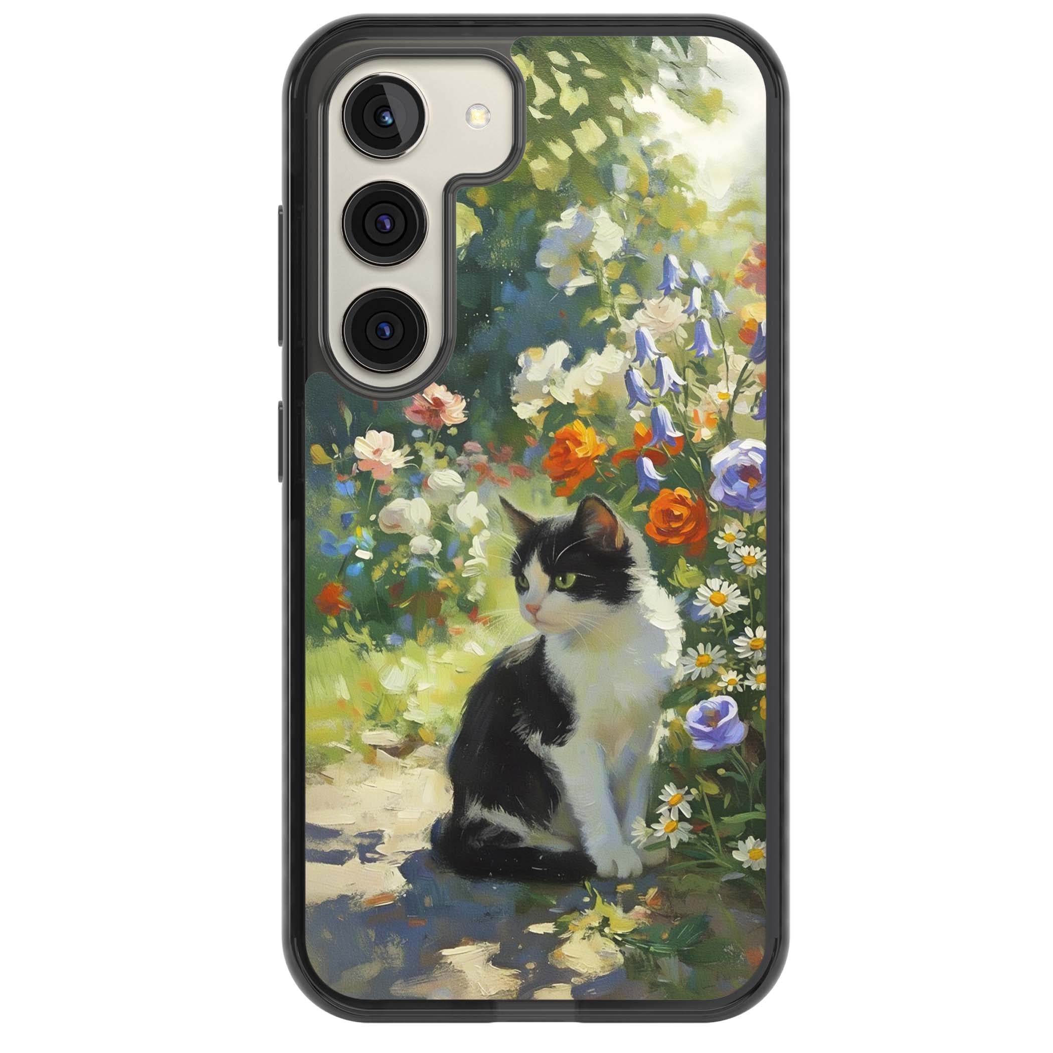 Cat In The Meadow for her iPhone case | Black Impact case for Samsung Galaxy S24, Samsung Galaxy S23, Samsung Galaxy S22