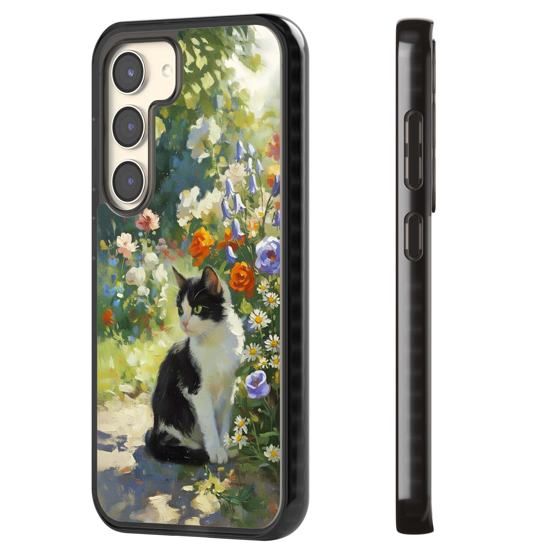 Cat In The Meadow for her iPhone case | Black Impact case for Samsung Galaxy S24, Samsung Galaxy S23, Samsung Galaxy S22