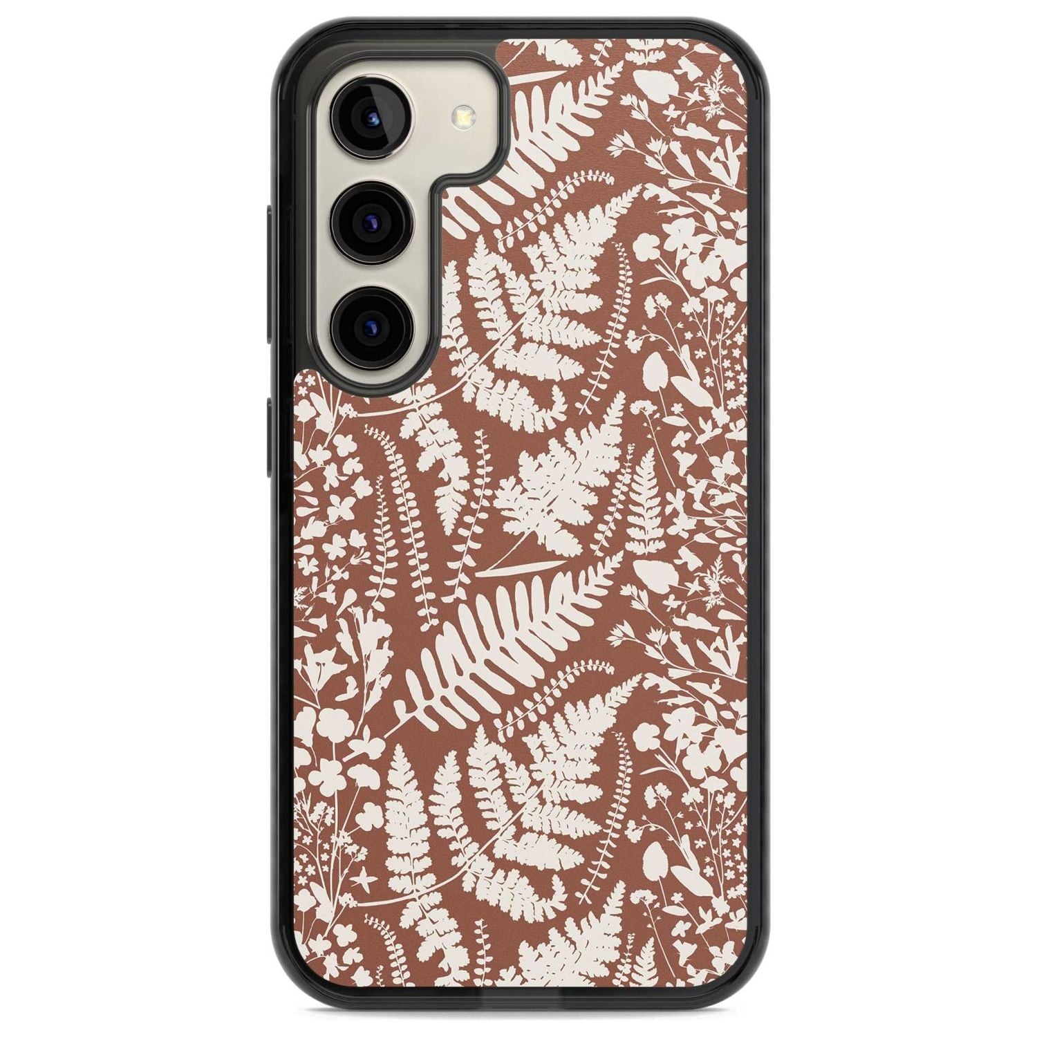 Wildflowers And Ferns On Terracotta