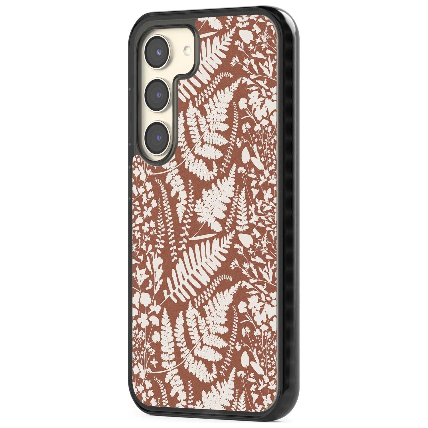 Wildflowers And Ferns On Terracotta